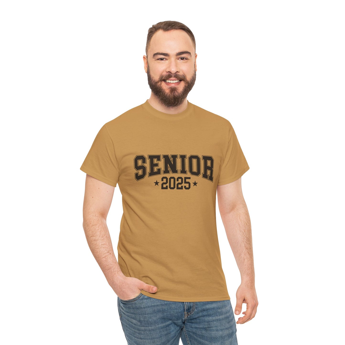 Gildan "2025 Senior" Unisex Heavy Cotton Tee - Celebrate Graduation in Style Asst. COlors & Sizes