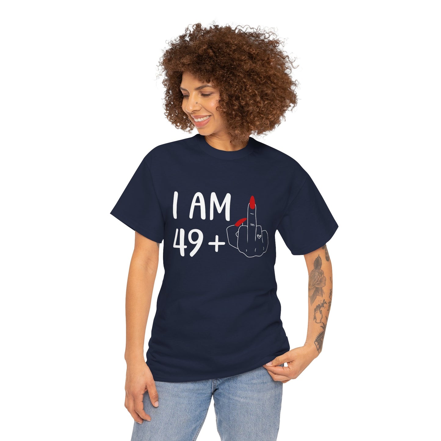 Funny 50th Birthday T-Shirt 49 Plus One