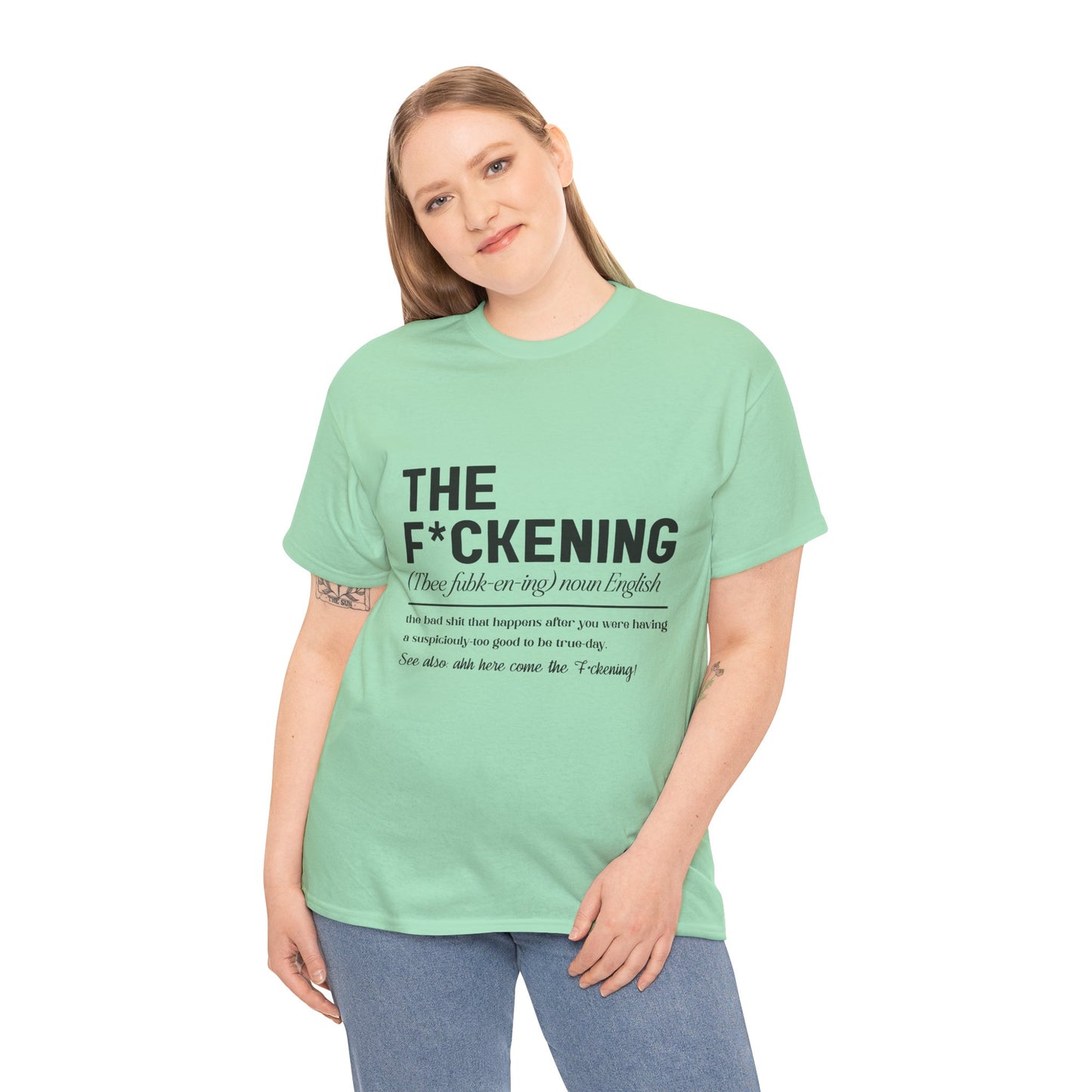 Gildan 5000"The F*ckening" Unisex Heavy Cotton Tee - Funny Graphic T-Shirt for English Lovers Asst Sizes & Colors