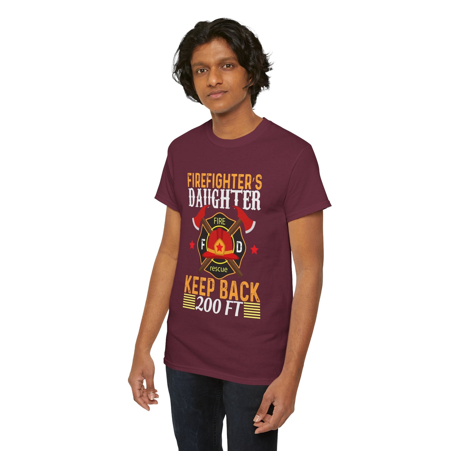 Firefighter's Daughter Keep Back 200 FT Tee