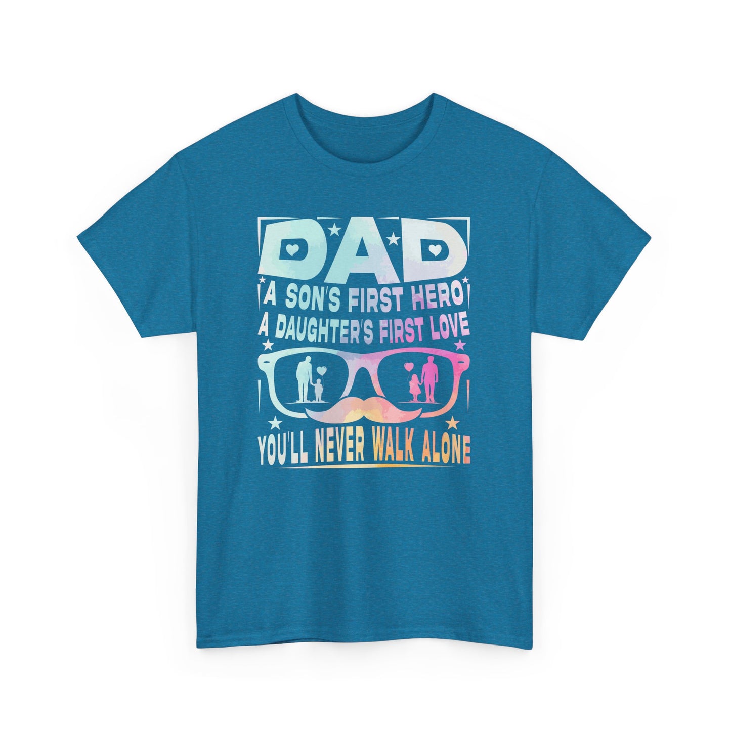 Gildan 5000 Dad Hero T-Shirt - Father's Day Gift - Heavy Cotton Tee Asst. Colors & Sizes