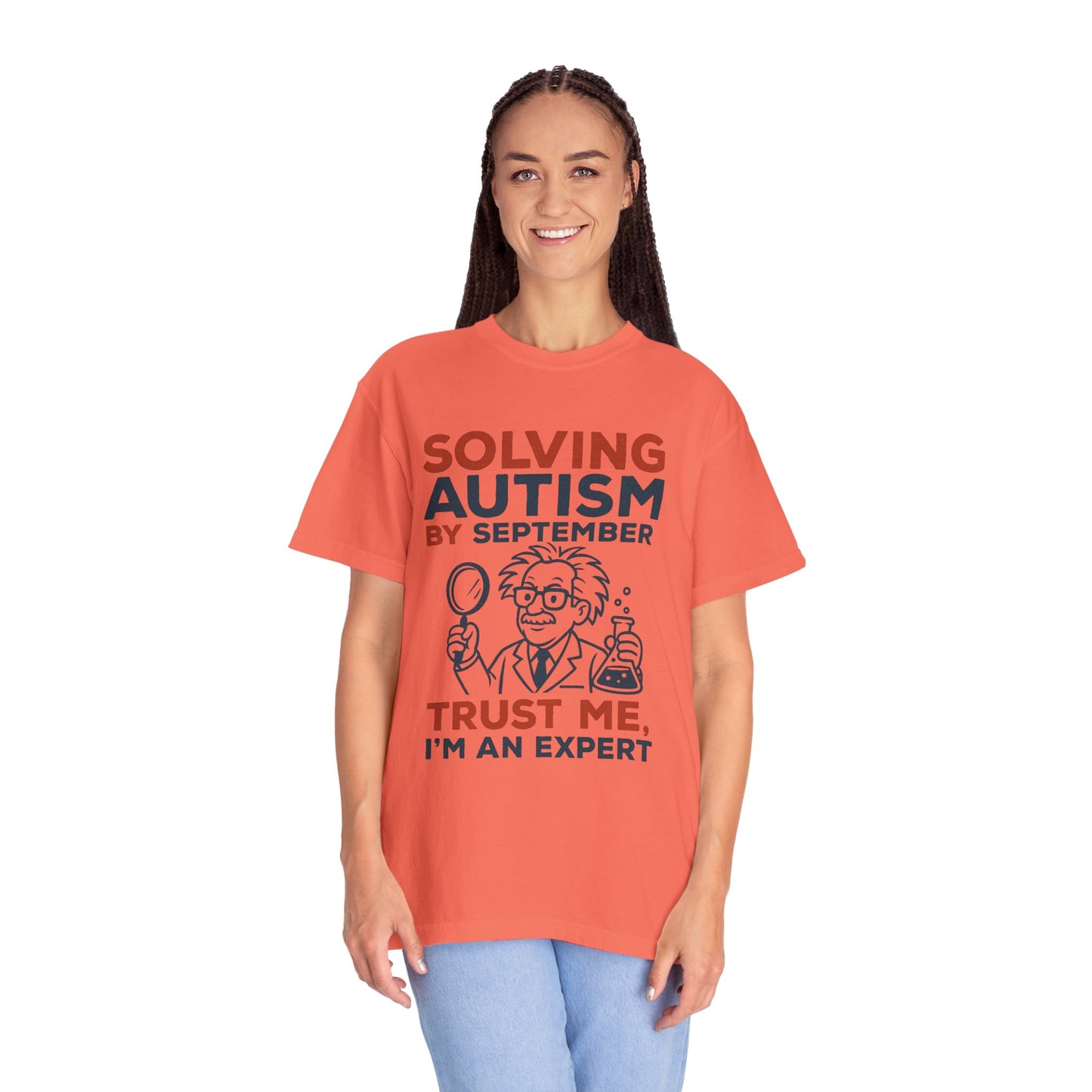 Comfort Colors Unisex Garment-Dyed T-Shirt - "Solving Autism by September" - Expert Design