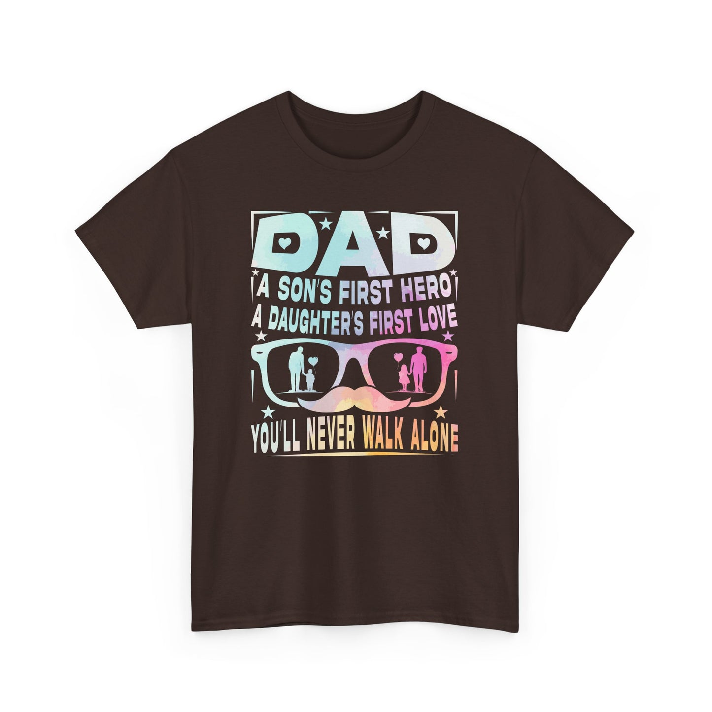Gildan 5000 Dad Hero T-Shirt - Father's Day Gift - Heavy Cotton Tee Asst. Colors & Sizes