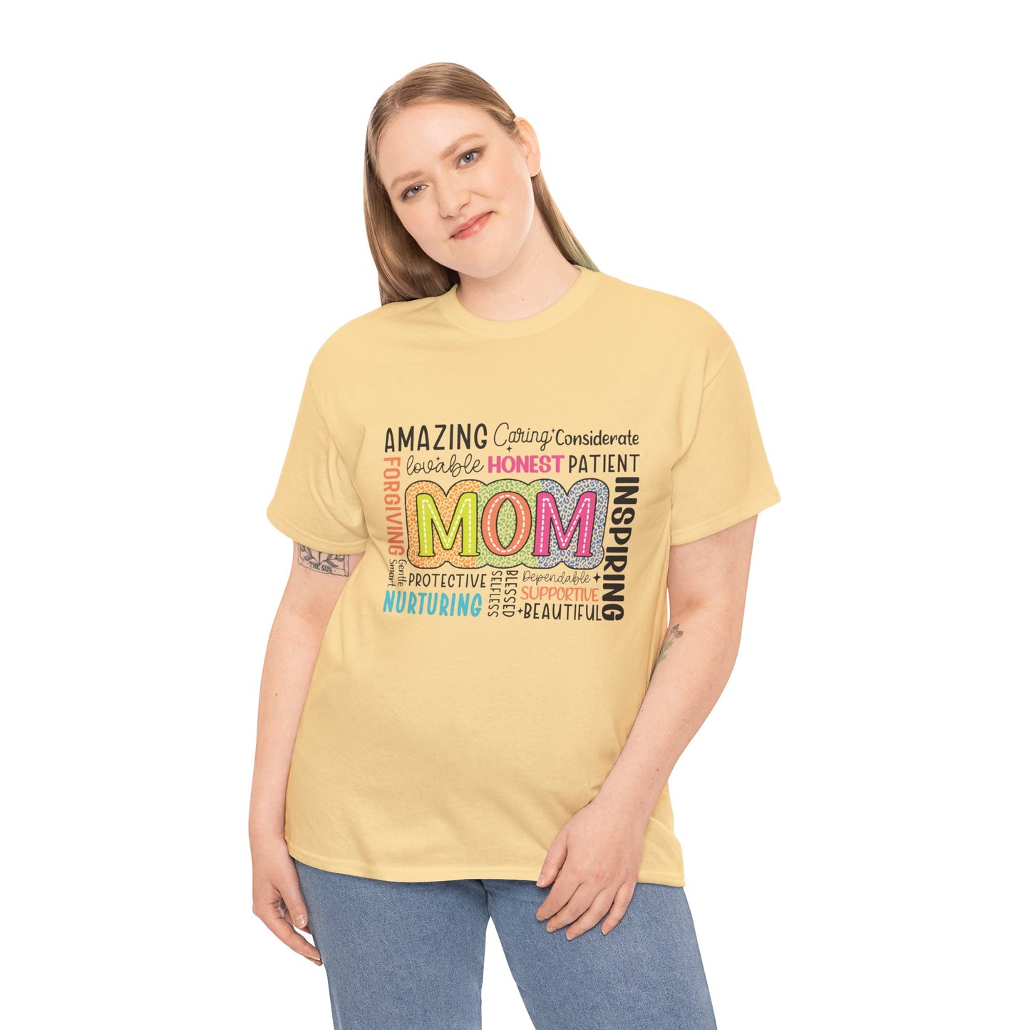 Gildan 5000 Inspirational Mom Unisex Heavy Cotton Tee Great Gift For Mother's Day AStt. Colors & Sizes