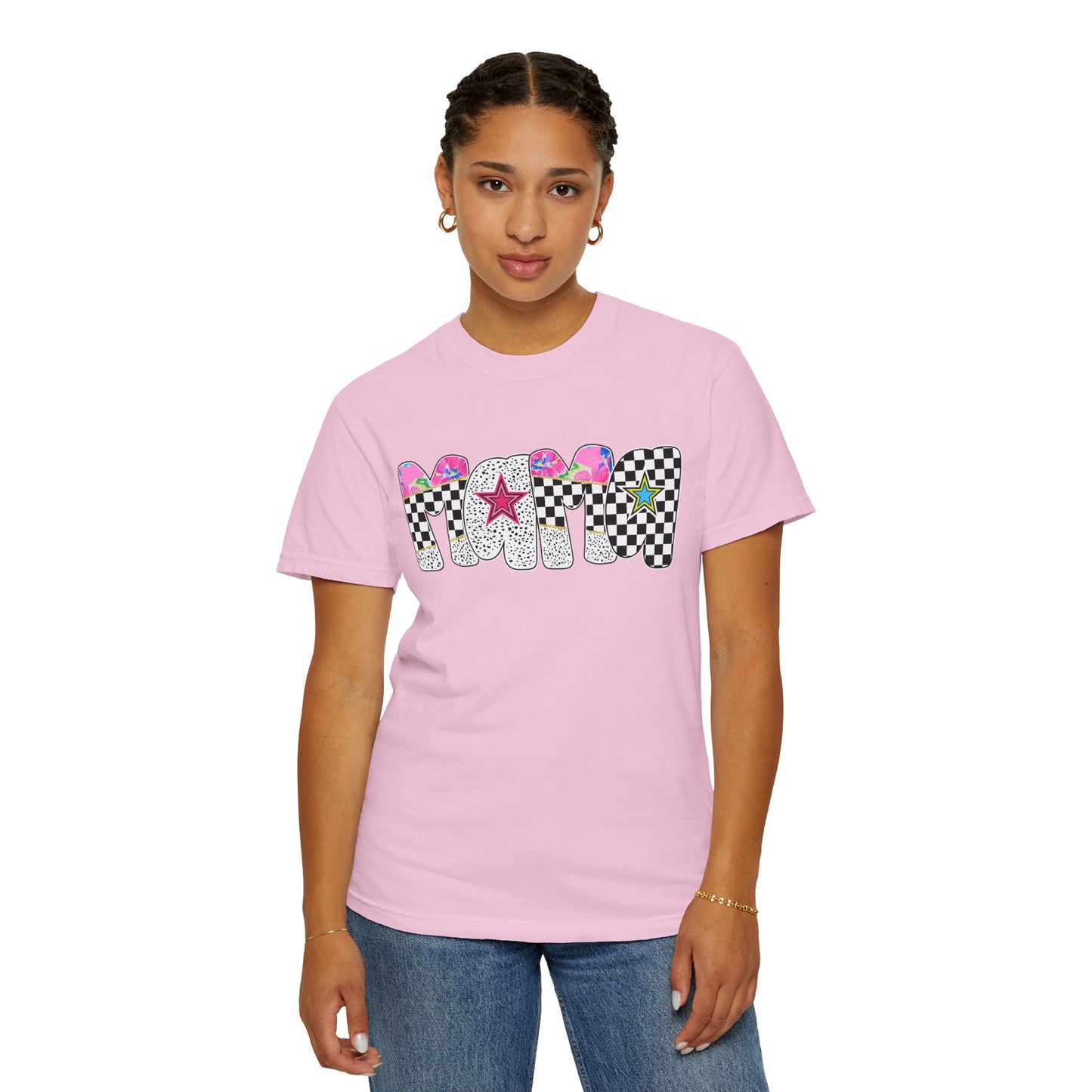 Comfort Colors Retro Vibe Mother's Day T-Shirt with Star Design Asst. Colors & Sizes