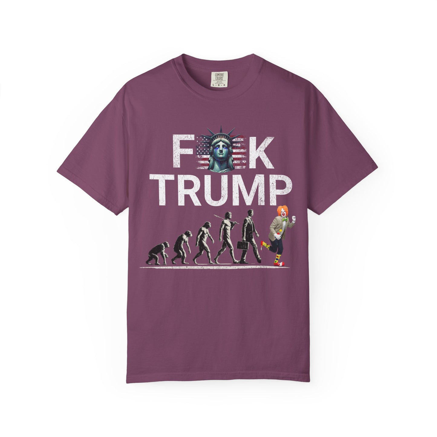 Political Satire Evolution Tee – Anti Trump Graphic Shirt –Graphic Tee- Political Satire Comfort Colors 1717