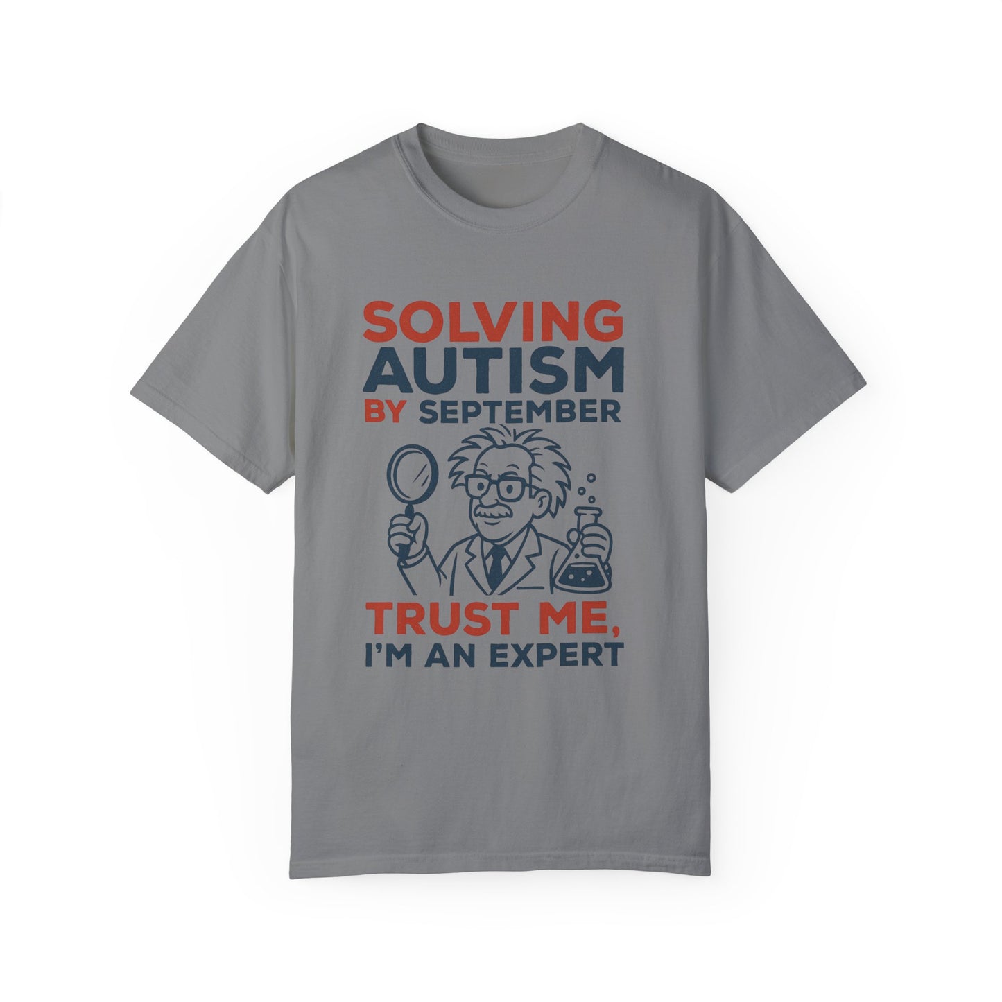 Comfort Colors Unisex Garment-Dyed T-Shirt - "Solving Autism by September" - Expert Design