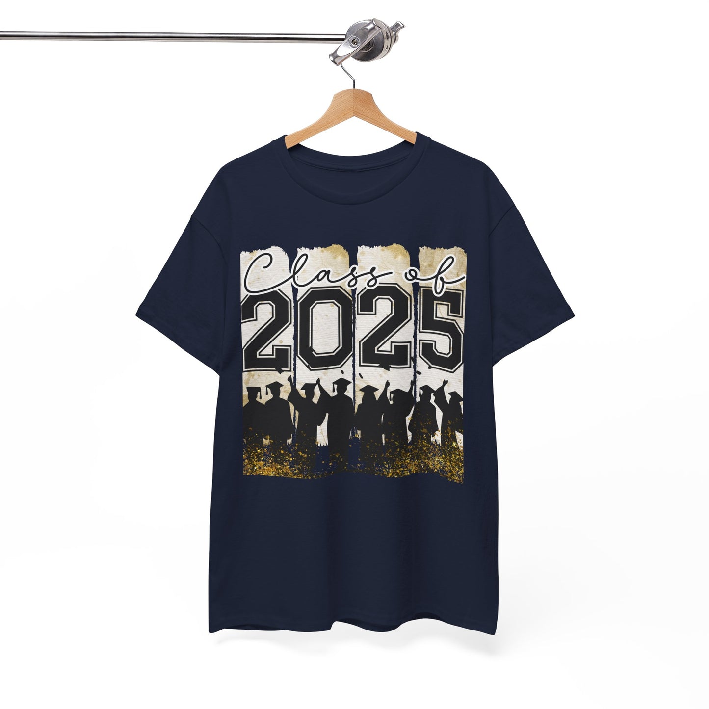 Gildan Garment Dyed Class of 2025 Graduation Tee - Unisex Heavy Cotton Shirt Your Choice Colors & Sizes