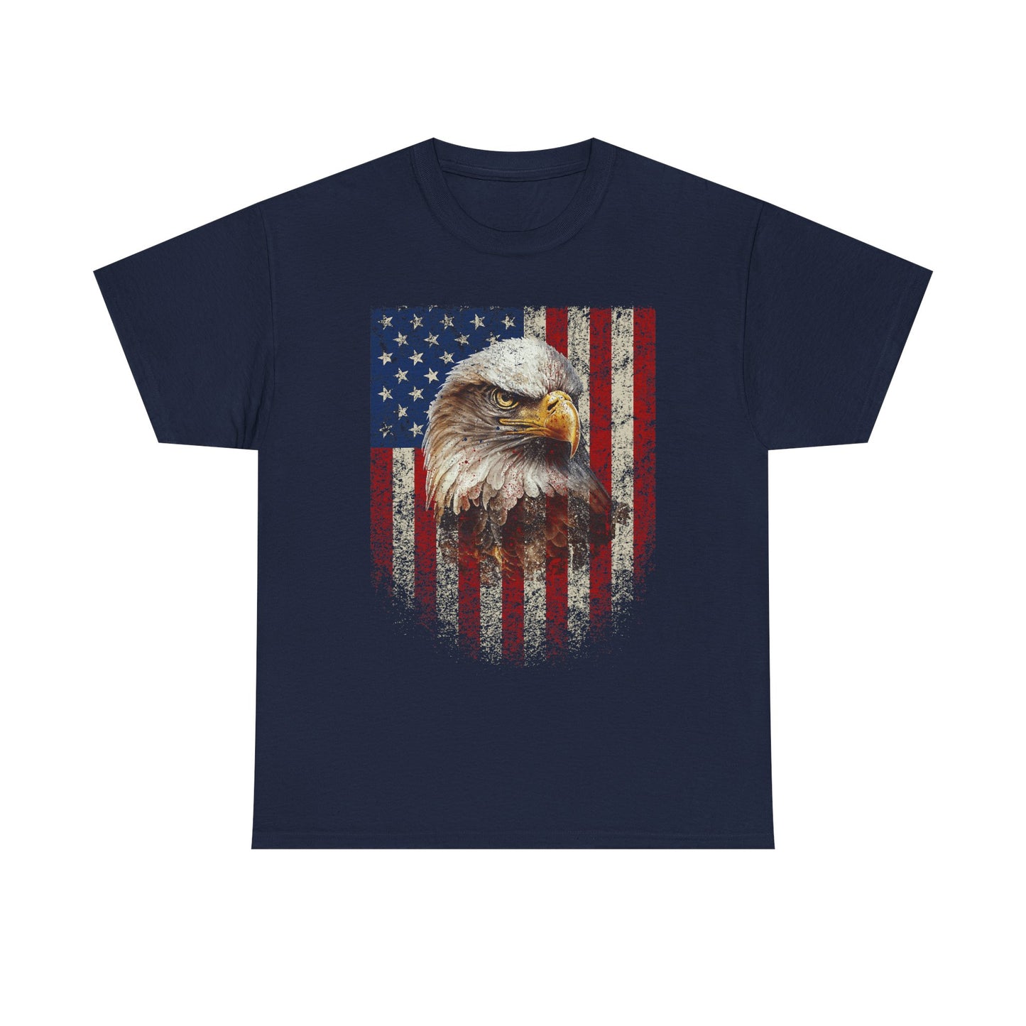 Bald Eagle American Flag T-Shirt | Patriotic Eagle Tee