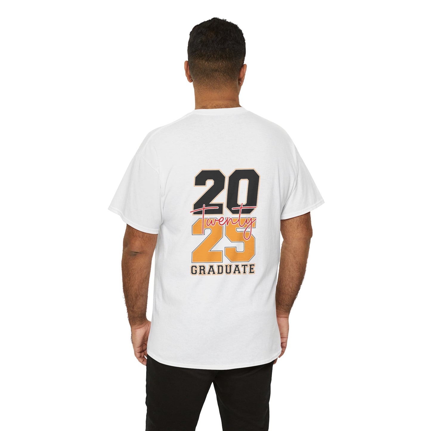 Gildan 5000 Unisex Graduate Tee - Class of 2025 Senior Shirt Great Gift Asst. Colors & Sizes