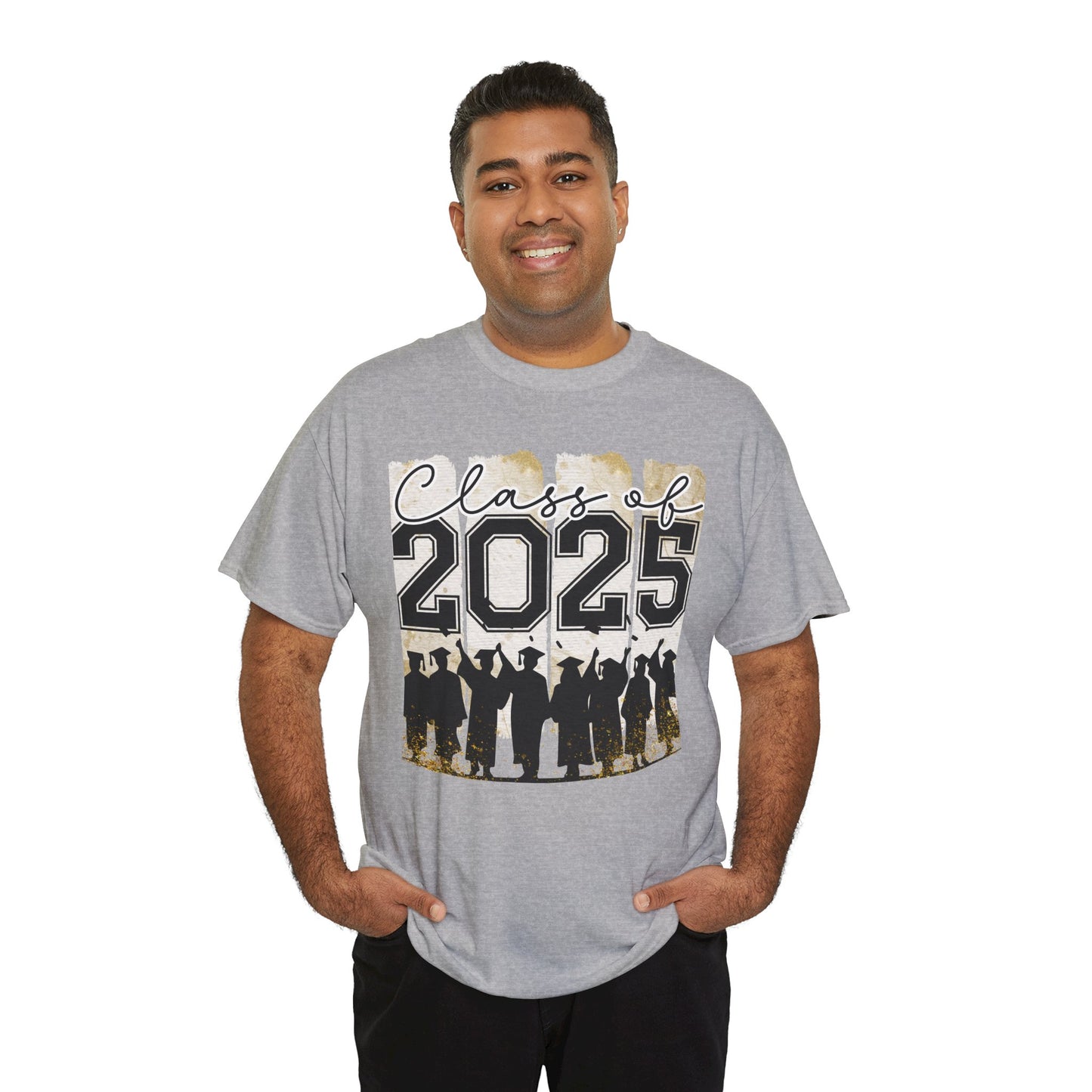 Gildan Garment Dyed Class of 2025 Graduation Tee - Unisex Heavy Cotton Shirt Your Choice Colors & Sizes