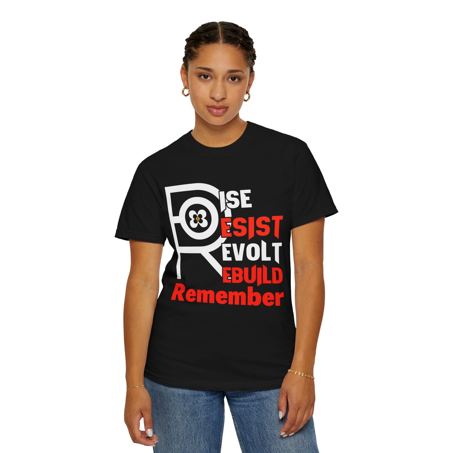 Rise Resist Revolt Rebuild Tee Unisex T-shirt -