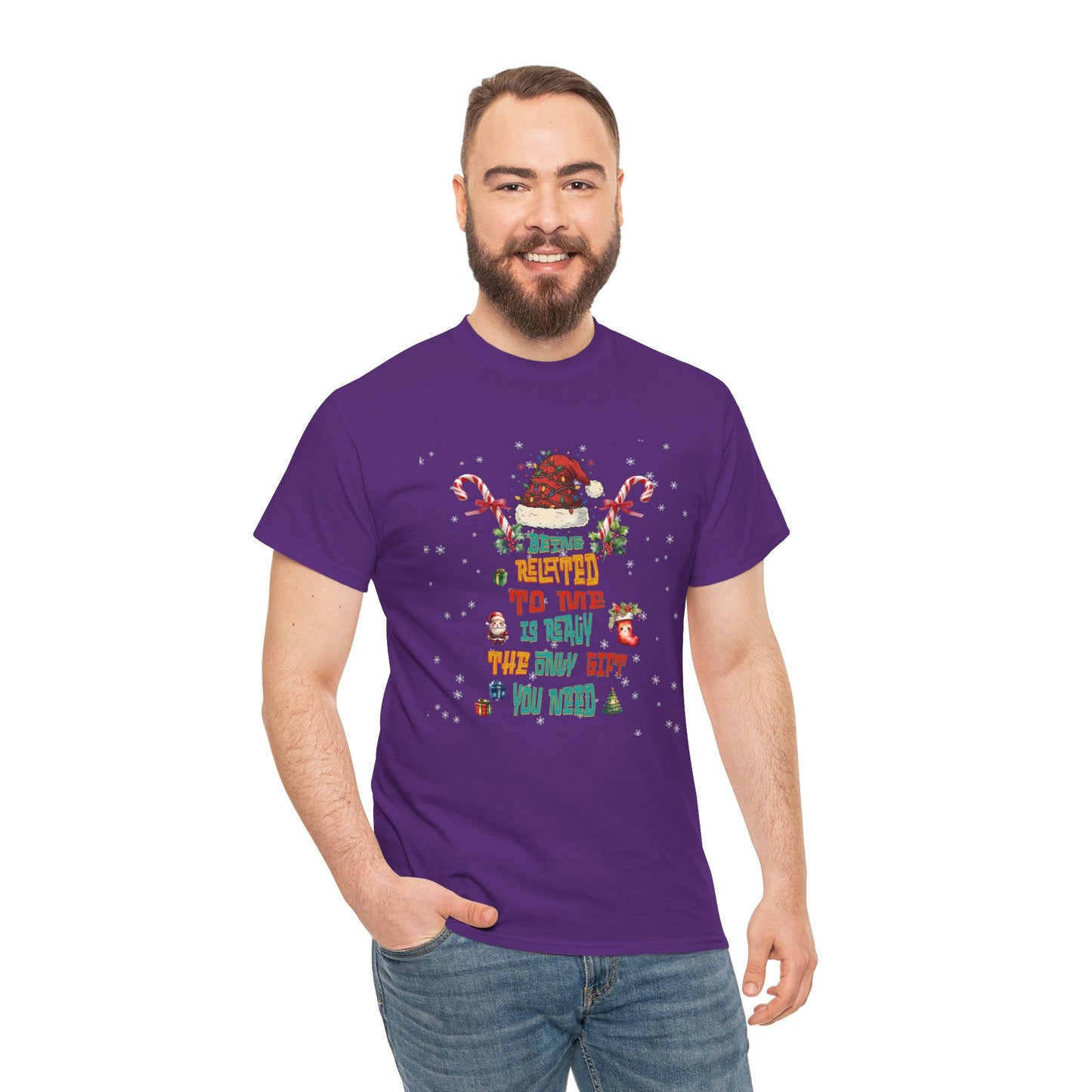 Santa Candy Cane Elf Christmas Tee | Funny Holiday Shirt