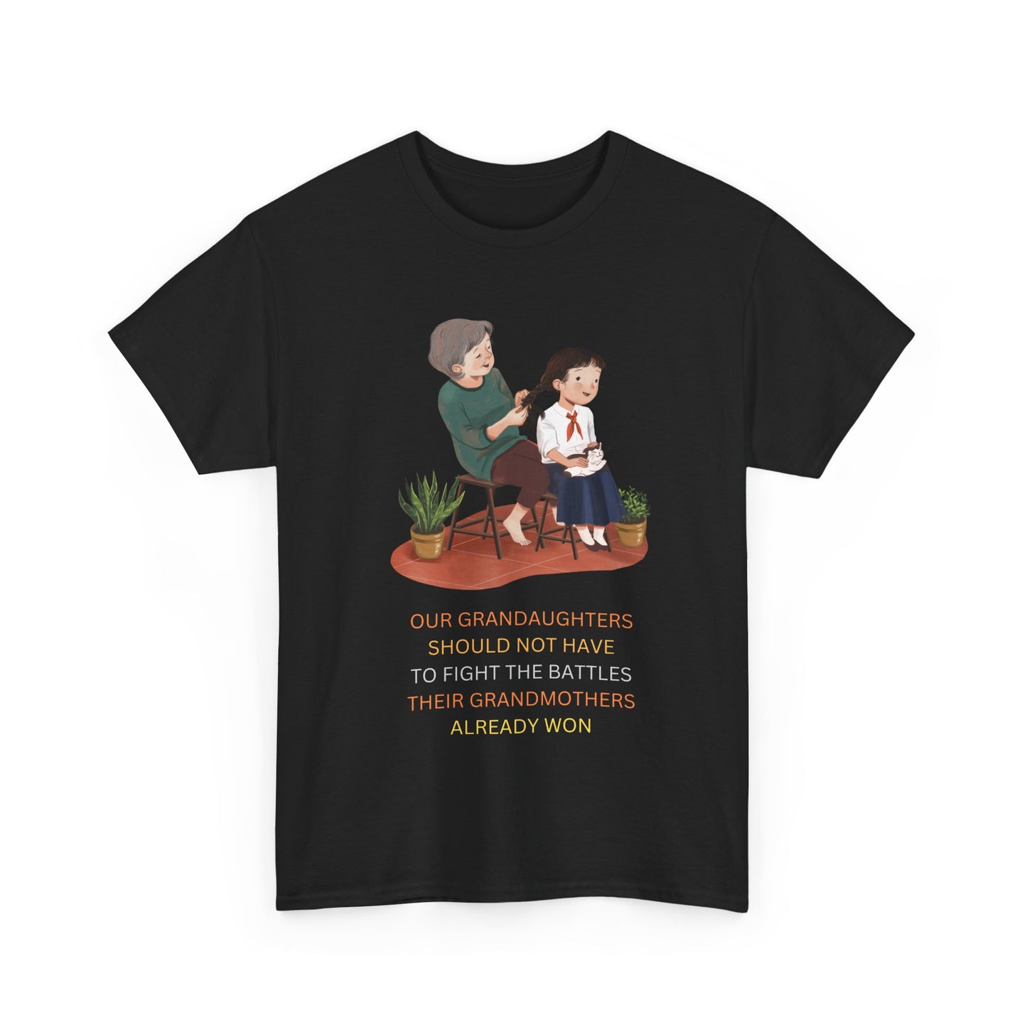 Empowering Granddaughter Unisex Heavy Cotton Tee