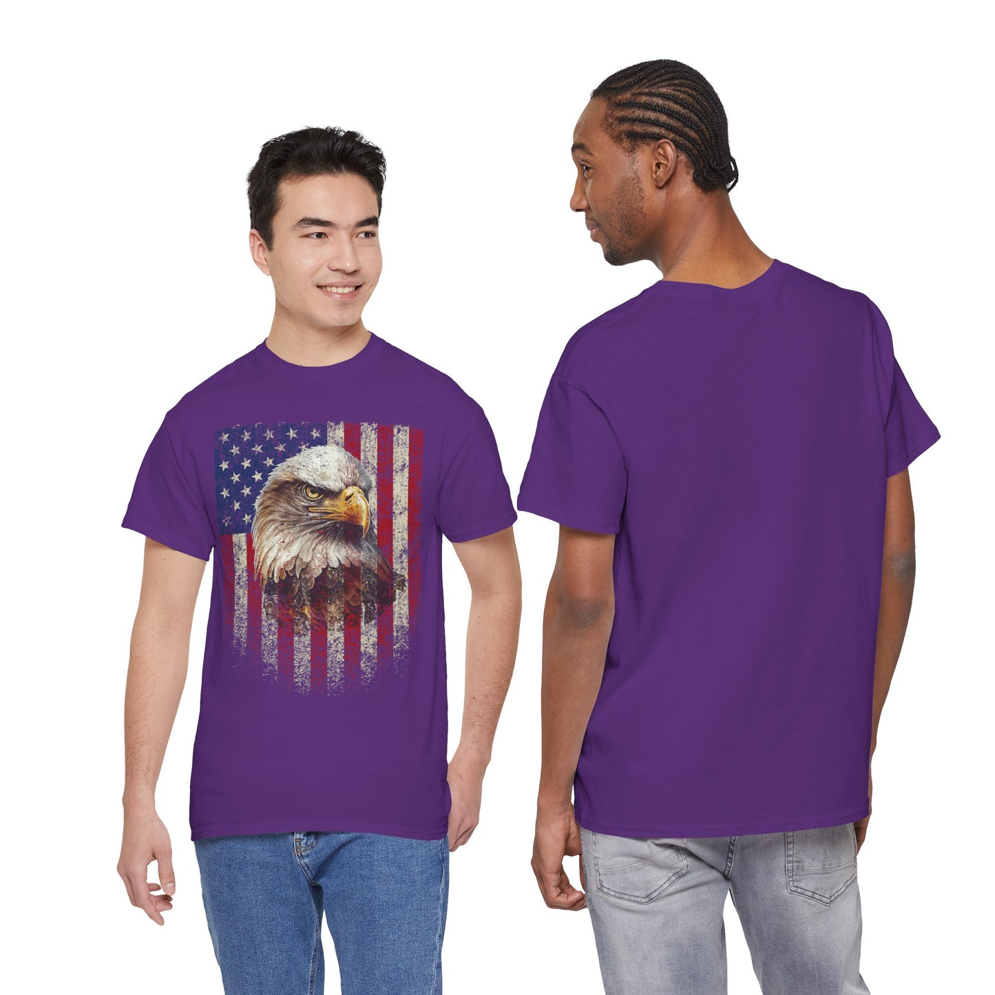 Bald Eagle American Flag T-Shirt | Patriotic Eagle Tee