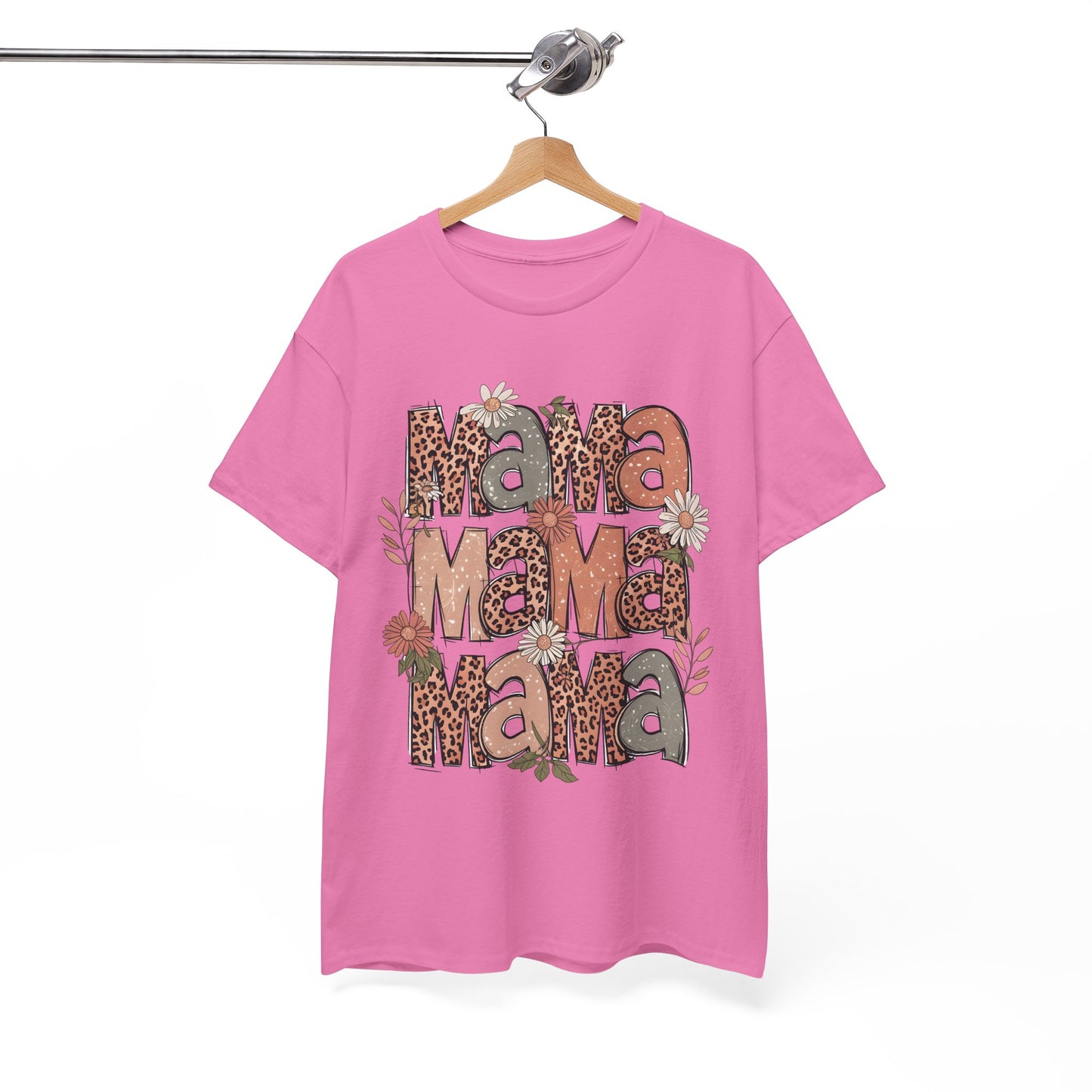 Floral Mama Unisex Heavy Cotton Tee - Perfect Gift for Moms!