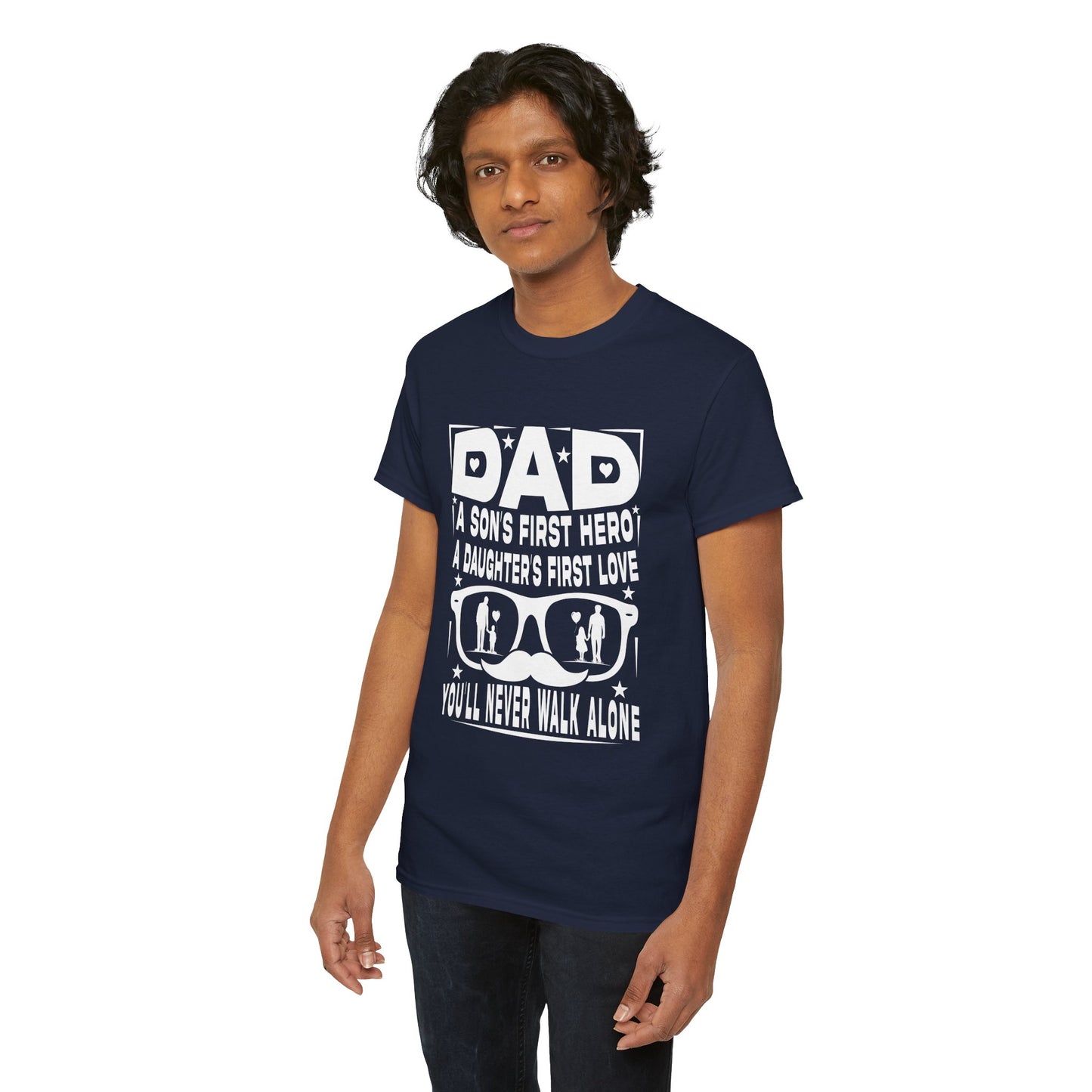 Dad Hero Unisex Heavy Cotton Tee - Perfect Gift for Father's Day