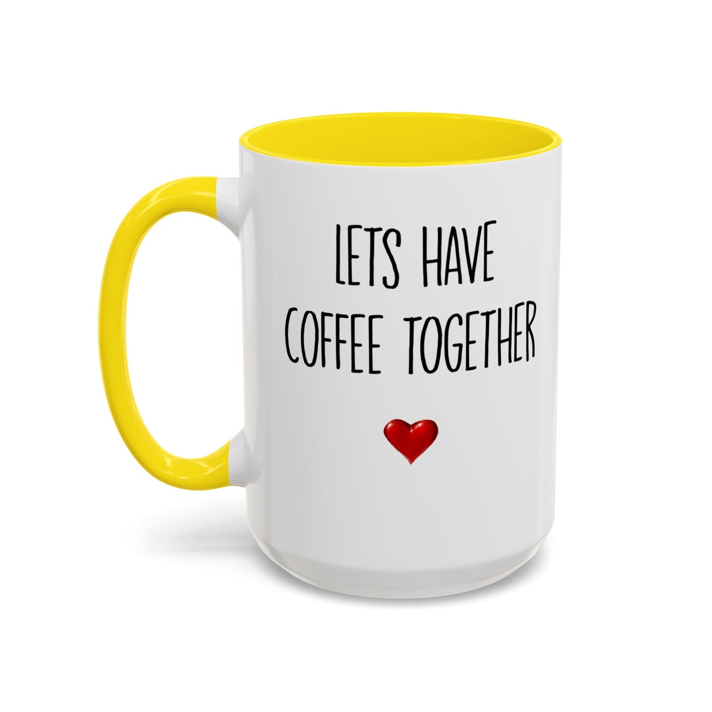 For the Rest of Our Lives Personalized Accent Coffee Mug — Romantic Couples Gift (11/15oz)