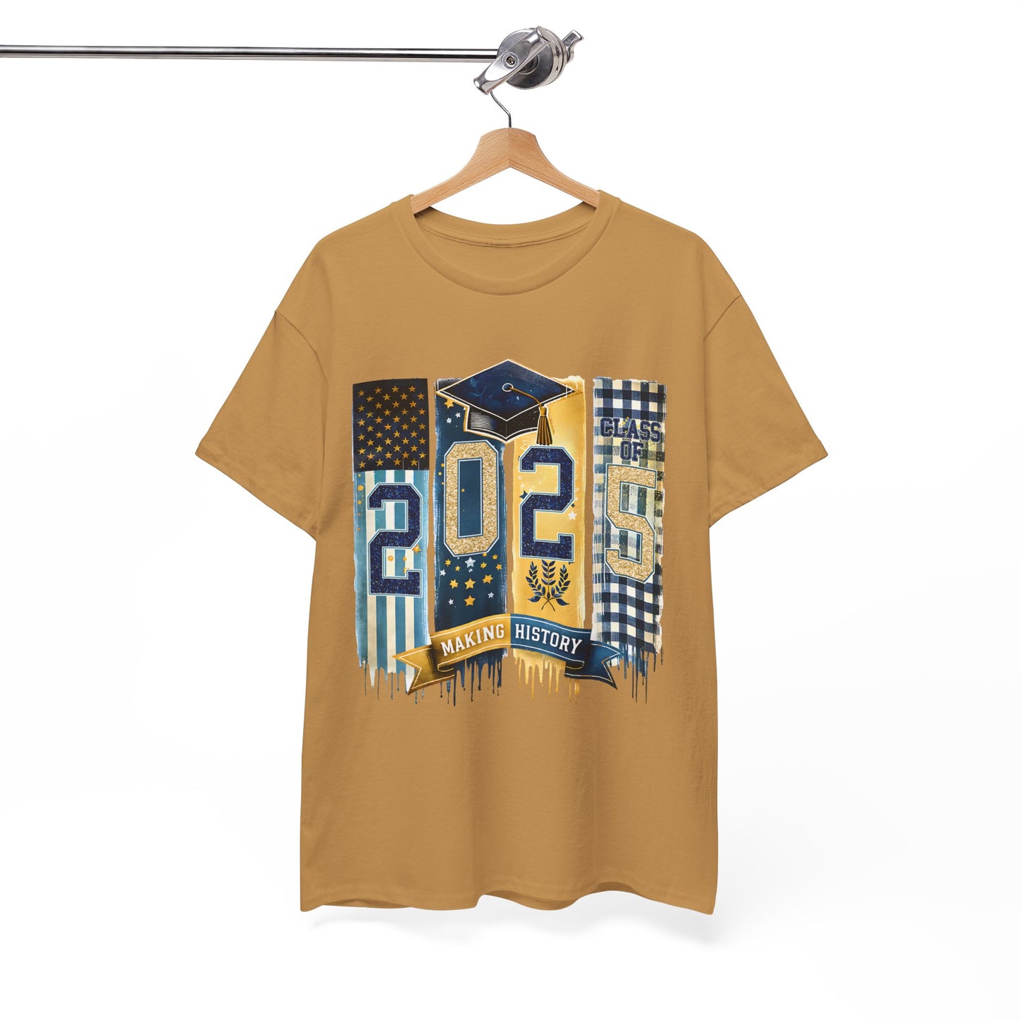 Gildan Graduation 2025 Heavy Cotton Tee - Making History Unisex Shirt Unisex Available in Asst. Sizes & Colors