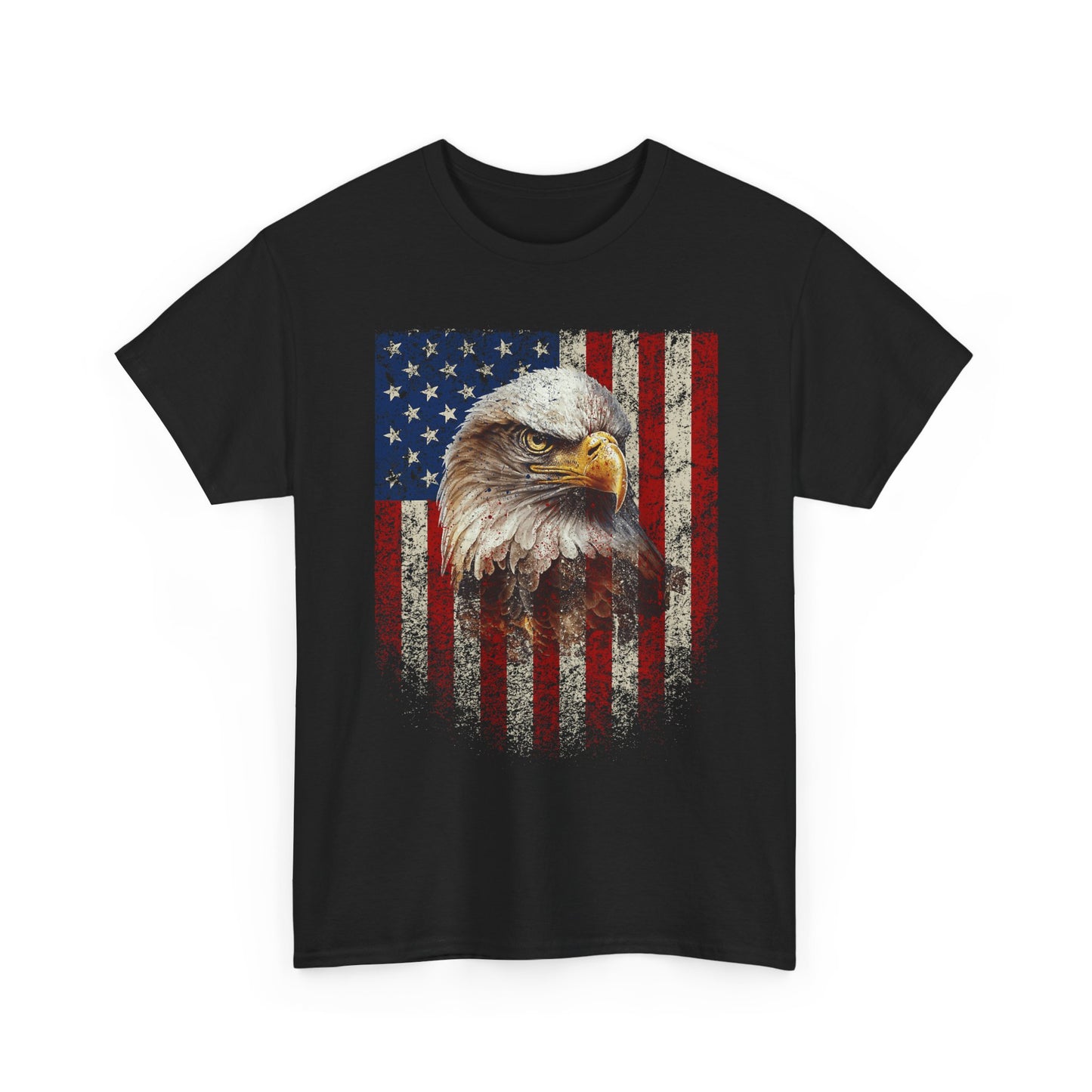 Bald Eagle American Flag T-Shirt | Patriotic Eagle Tee