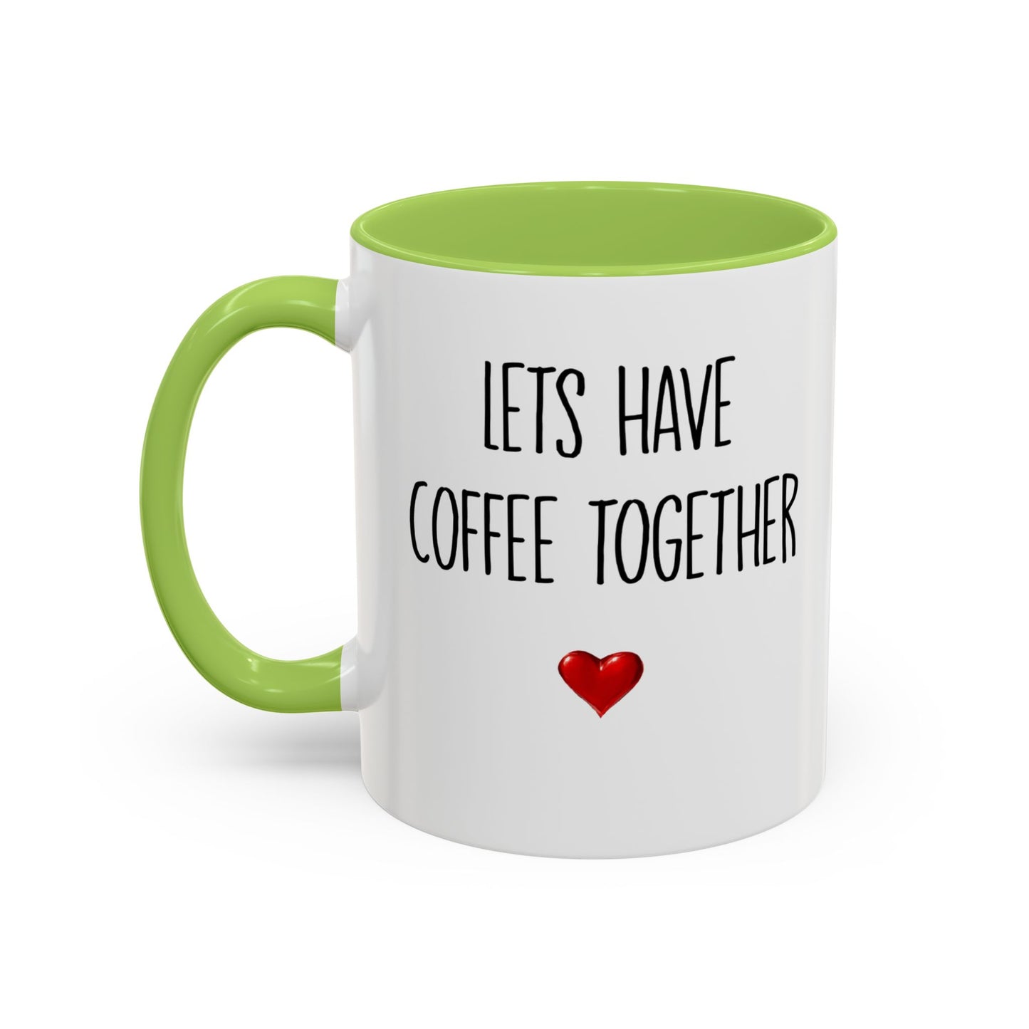 For the Rest of Our Lives Personalized Accent Coffee Mug — Romantic Couples Gift (11/15oz)