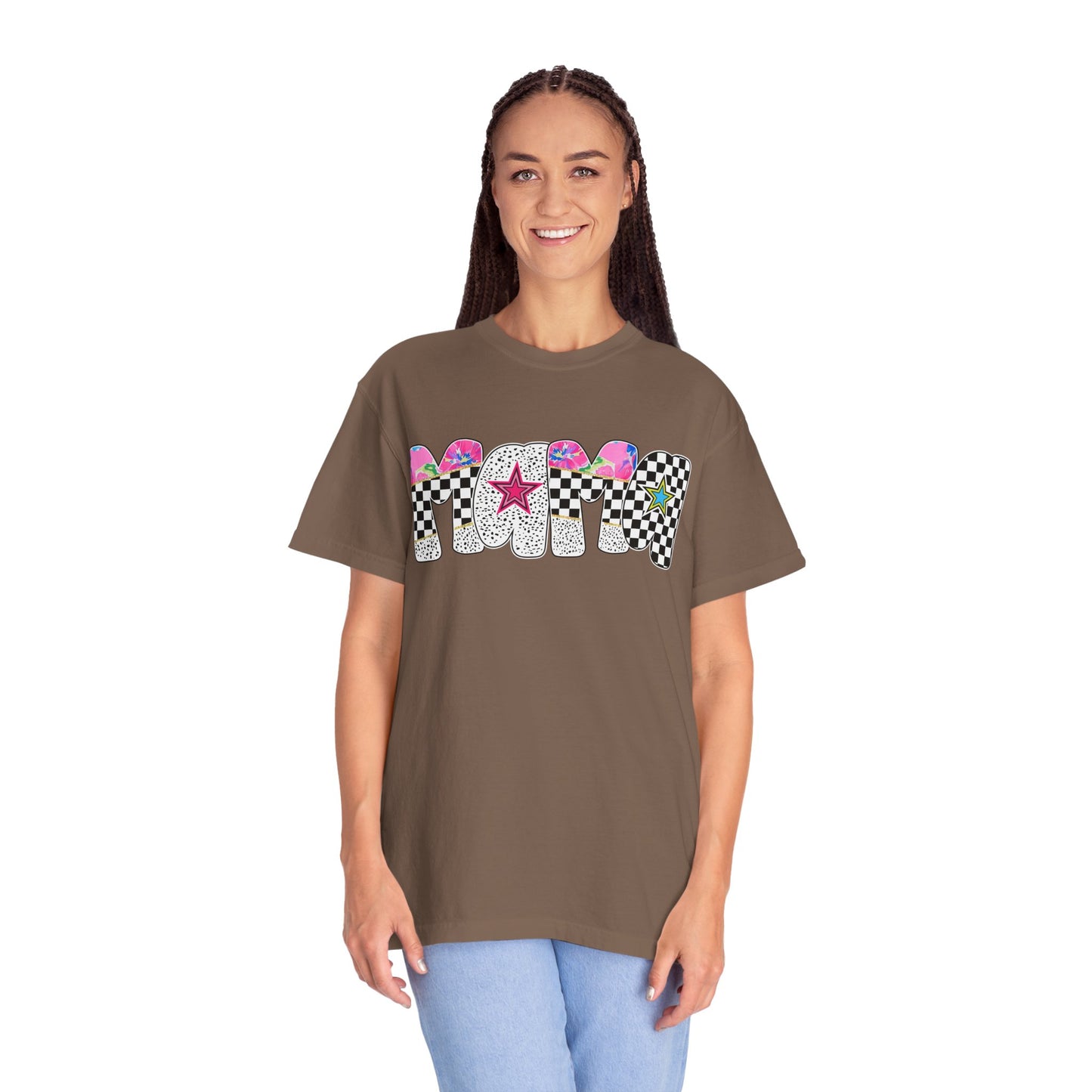 Comfort Colors Retro Vibe Mother's Day T-Shirt with Star Design Asst. Colors & Sizes