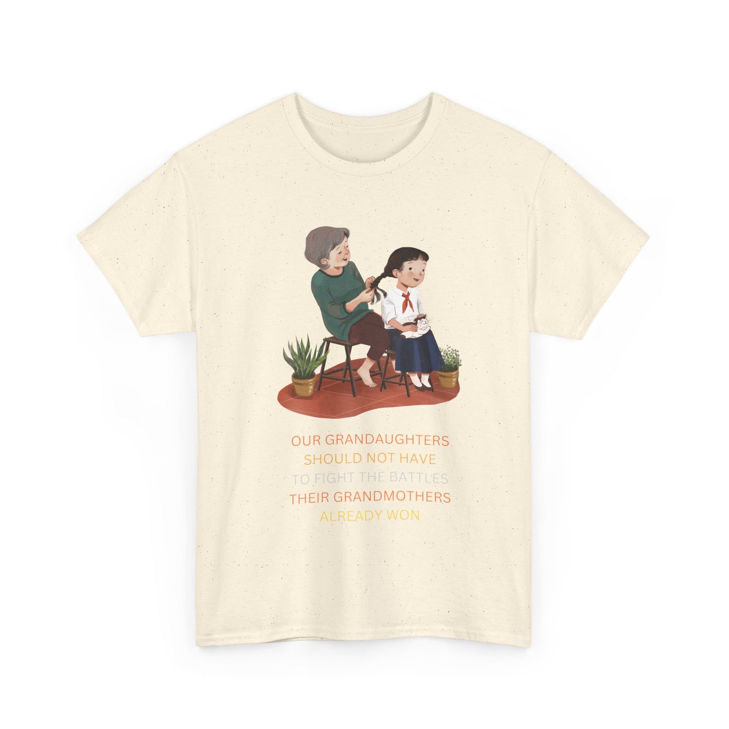 Empowering Granddaughter Unisex Heavy Cotton Tee