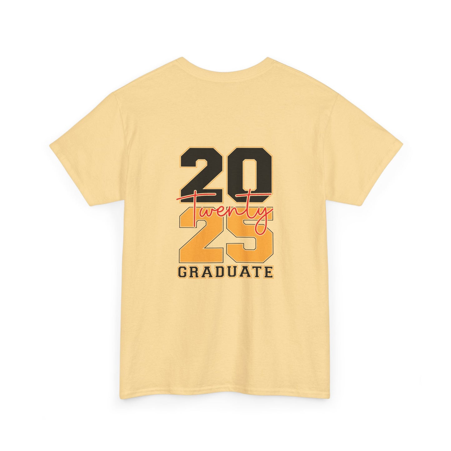 Gildan 5000 Unisex Graduate Tee - Class of 2025 Senior Shirt Great Gift Asst. Colors & Sizes