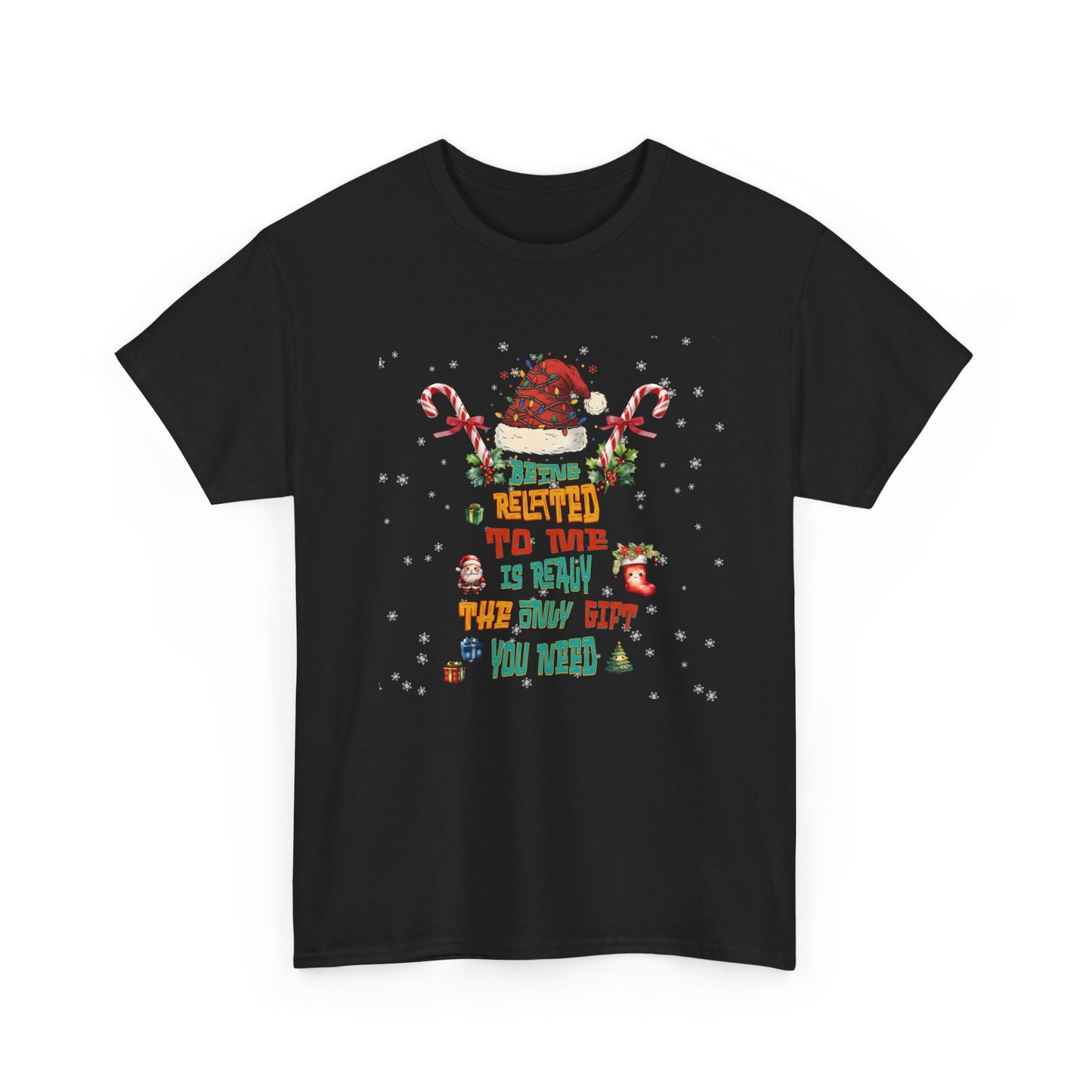 Santa Candy Cane Elf Christmas Tee | Funny Holiday Shirt
