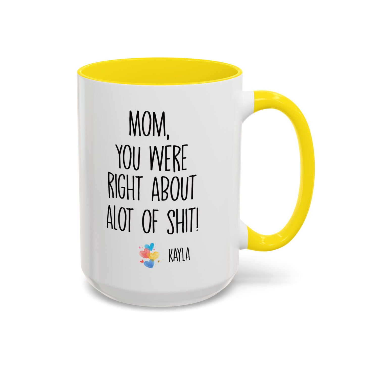 Mug For Mom - Mom You Were Right About Alot Of Shit Coffee Mug (11, 15oz)
