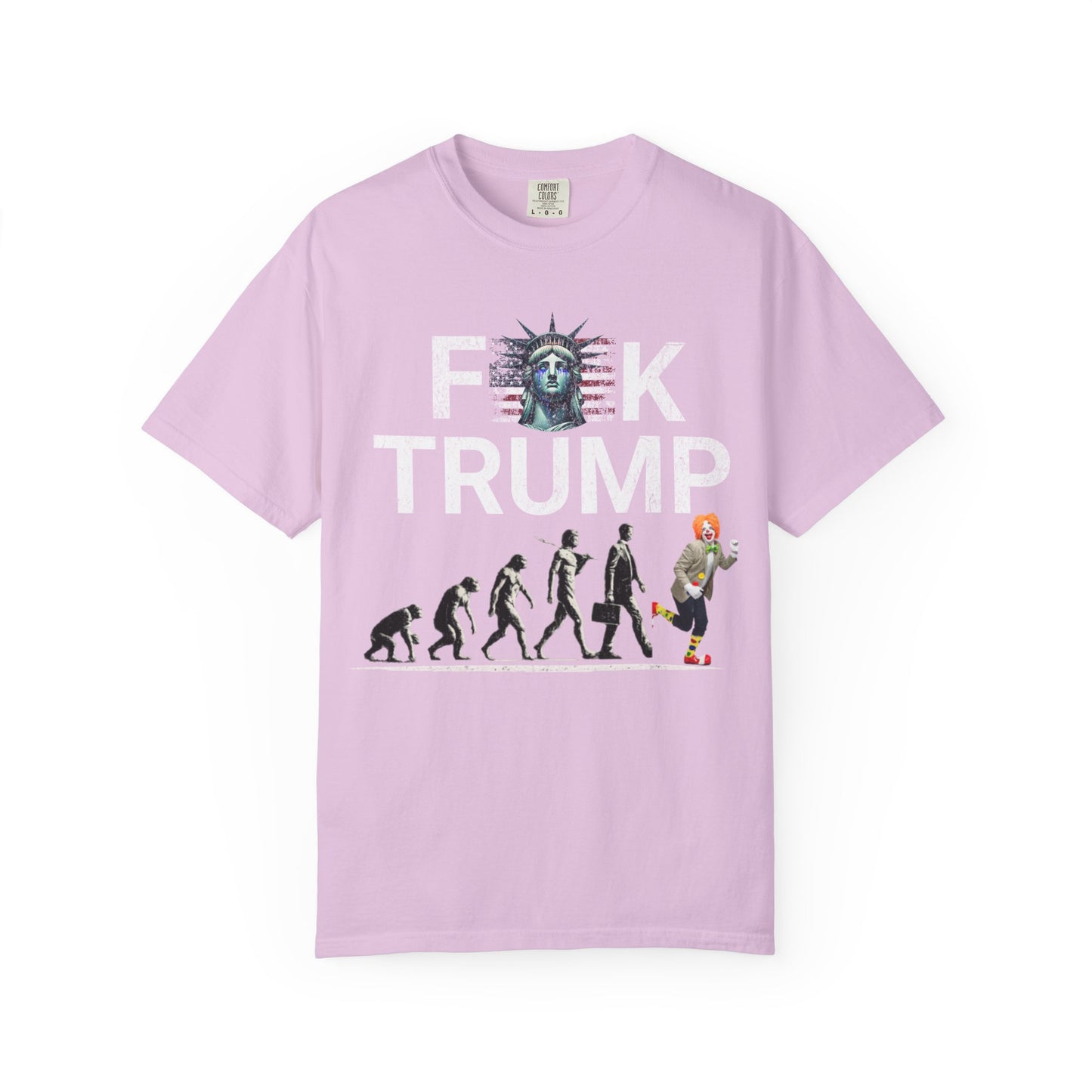 Political Satire Evolution Tee – Anti Trump Graphic Shirt –Graphic Tee- Political Satire Comfort Colors 1717
