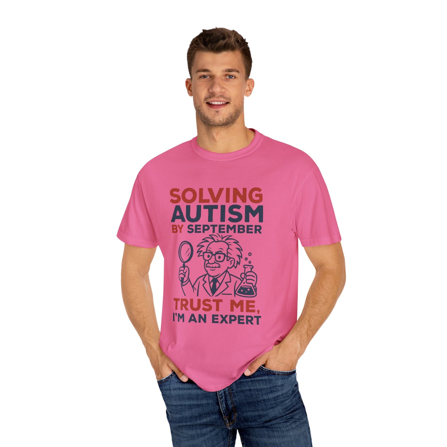 Comfort Colors Unisex Garment-Dyed T-Shirt - "Solving Autism by September" - Expert Design