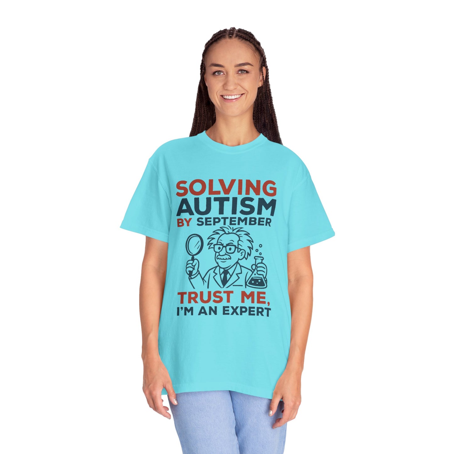 Comfort Colors Unisex Garment-Dyed T-Shirt - "Solving Autism by September" - Expert Design