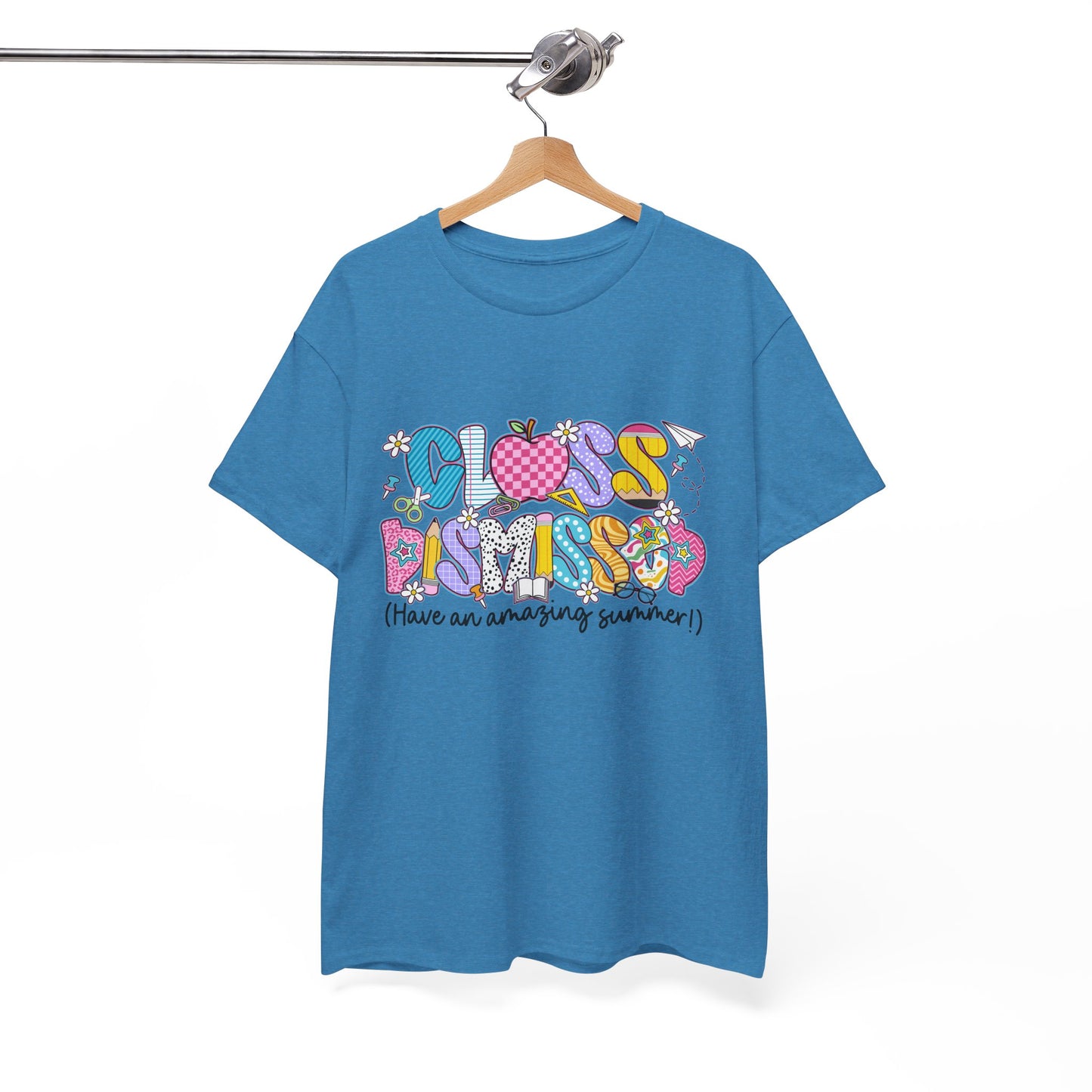 Gildan Garment-Dyed Summer Vibes Unisex Heavy Cotton Tee - "Class Dismissed!" Asst. Colors & Sizes
