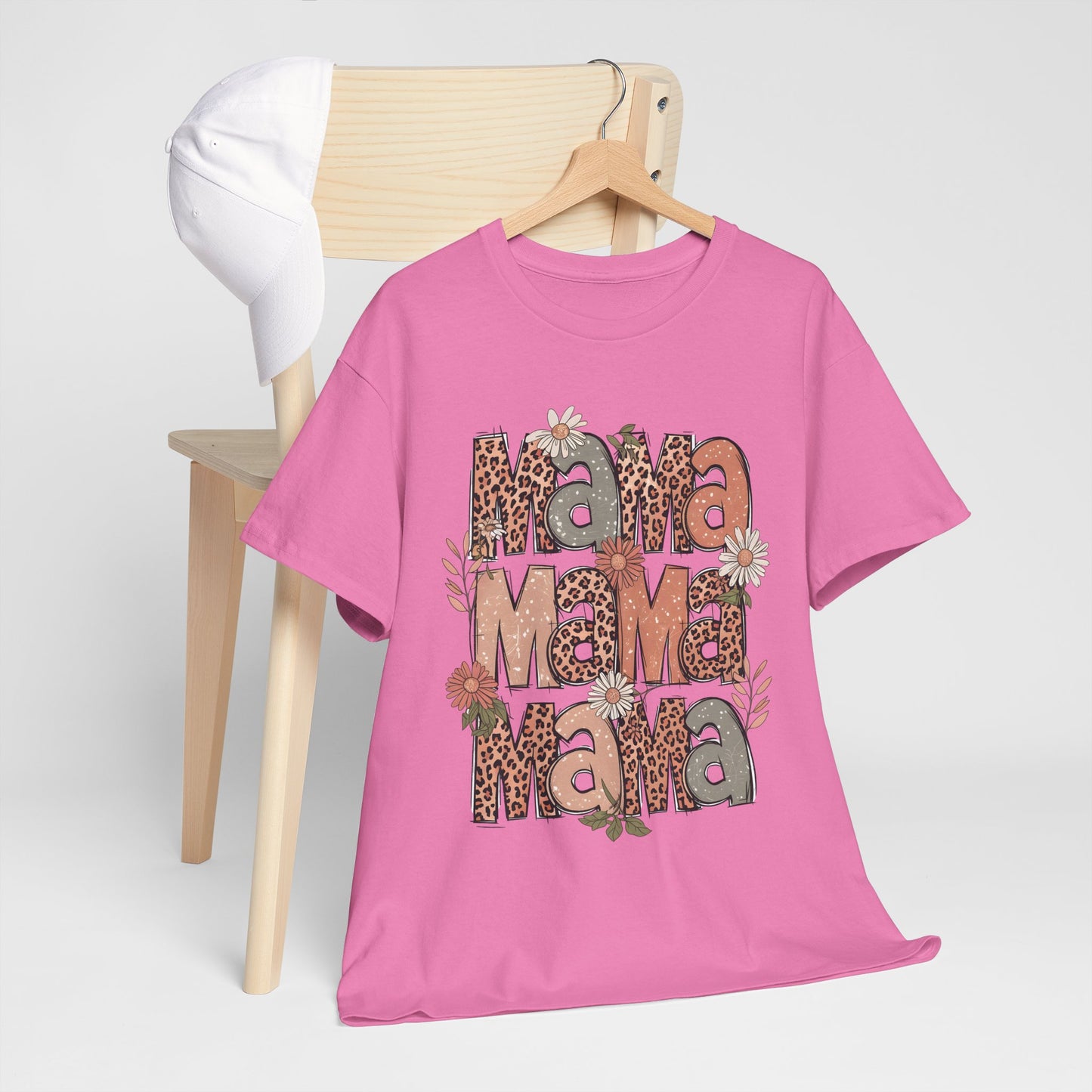 Floral Mama Unisex Heavy Cotton Tee - Perfect Gift for Moms!