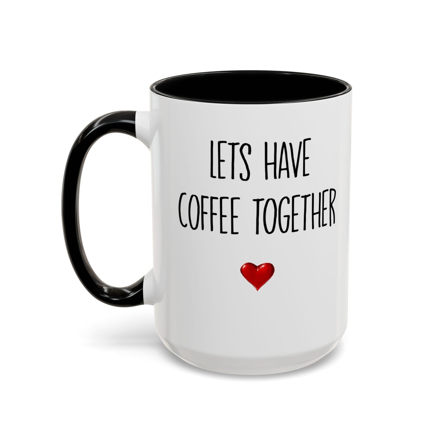 For the Rest of Our Lives Personalized Accent Coffee Mug — Romantic Couples Gift (11/15oz)