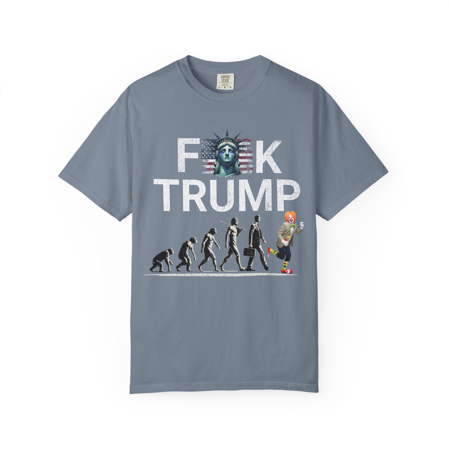 Political Satire Evolution Tee – Anti Trump Graphic Shirt –Graphic Tee- Political Satire Comfort Colors 1717