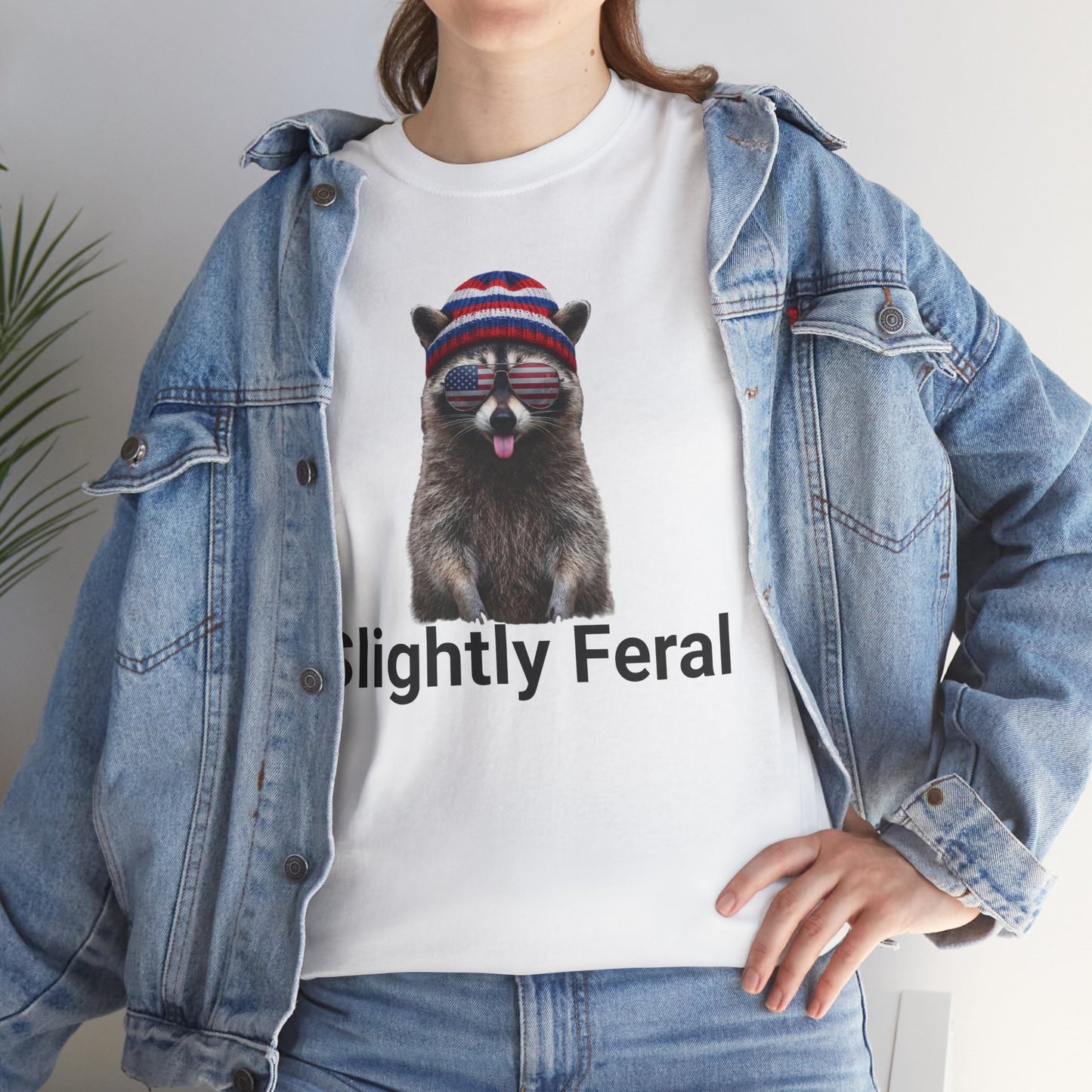 Slightly Feral Raccoon Shirt – Funny Graphic Tee