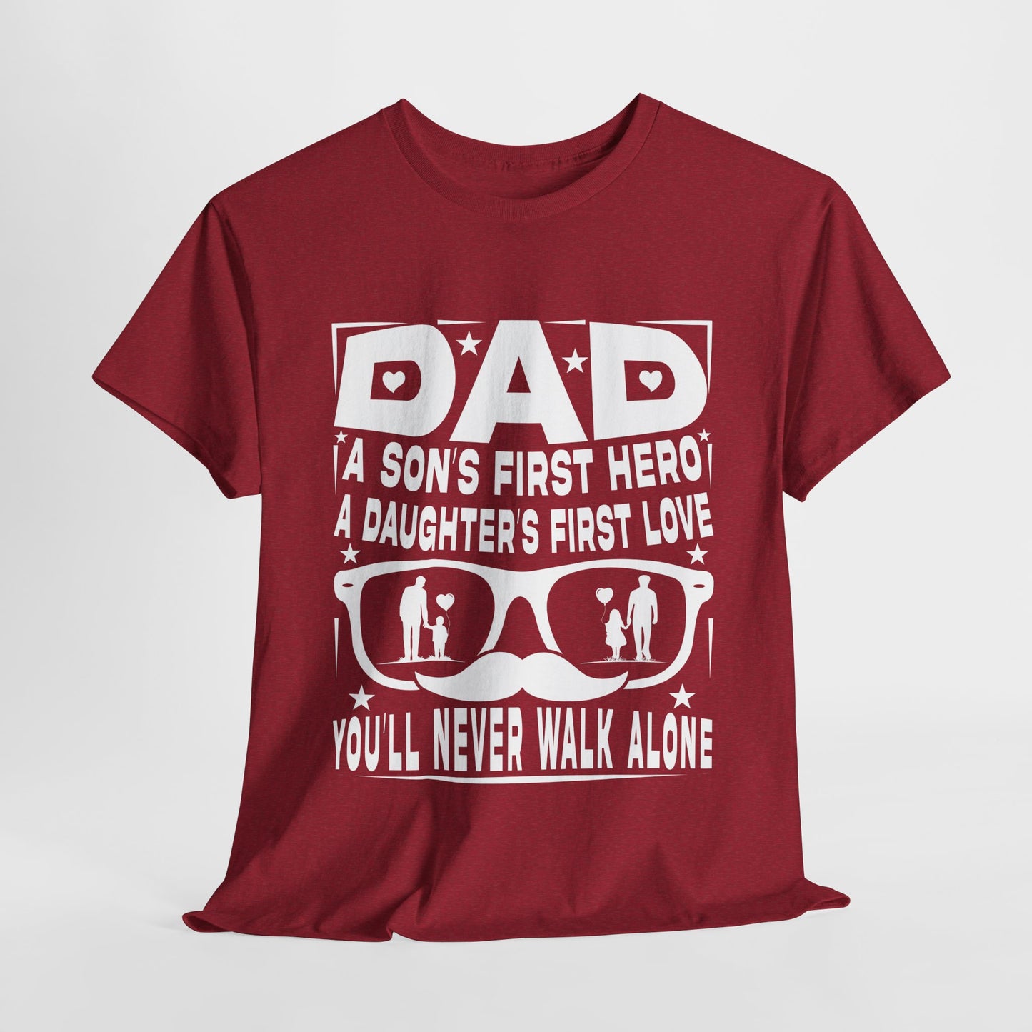 Dad Hero Unisex Heavy Cotton Tee - Perfect Gift for Father's Day