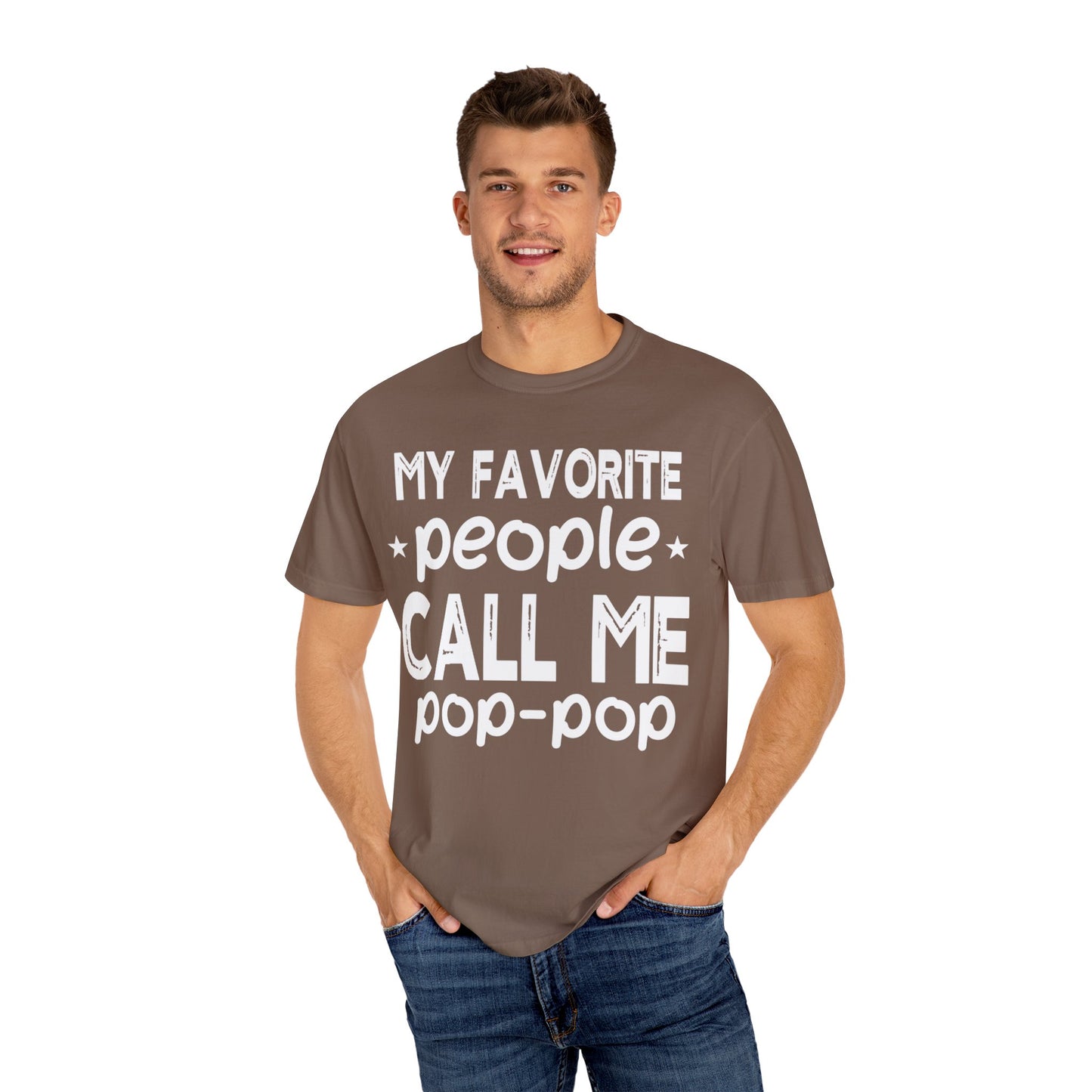 Comfort Colors Funny "Pop-Pop"  Garment-Dyed T-Shirt - Perfect for Grandparents Asst. Sizes & Colors