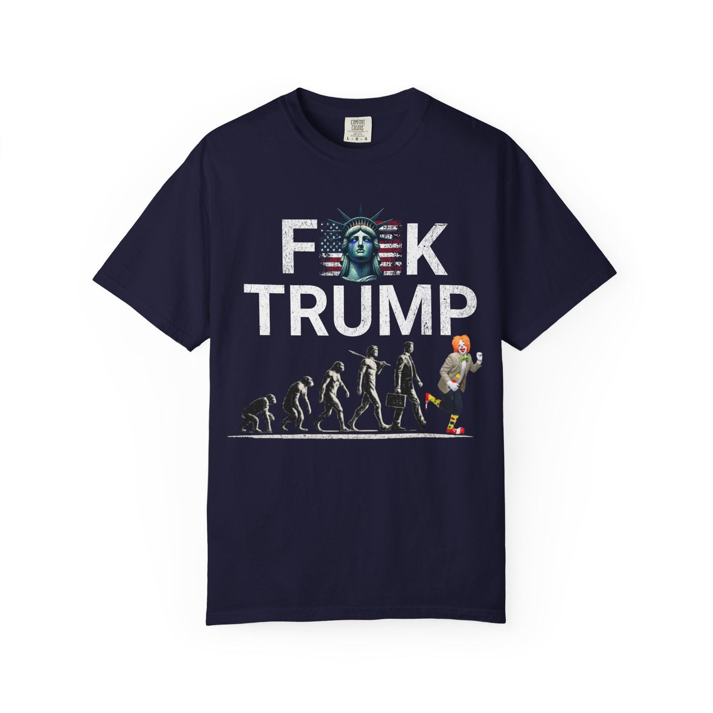 Political Satire Evolution Tee – Anti Trump Graphic Shirt –Graphic Tee- Political Satire Comfort Colors 1717