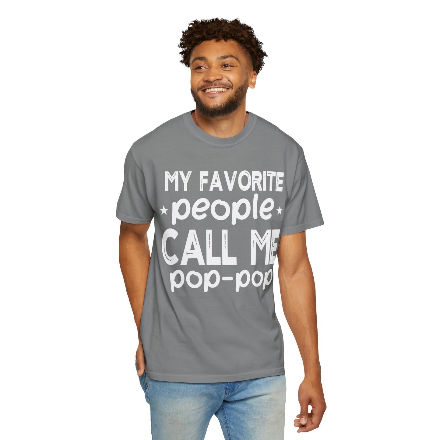 Comfort Colors Funny "Pop-Pop"  Garment-Dyed T-Shirt - Perfect for Grandparents Asst. Sizes & Colors