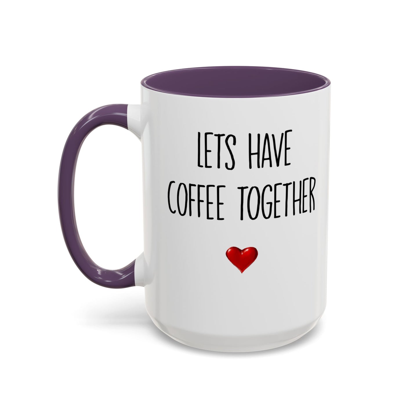 For the Rest of Our Lives Personalized Accent Coffee Mug — Romantic Couples Gift (11/15oz)