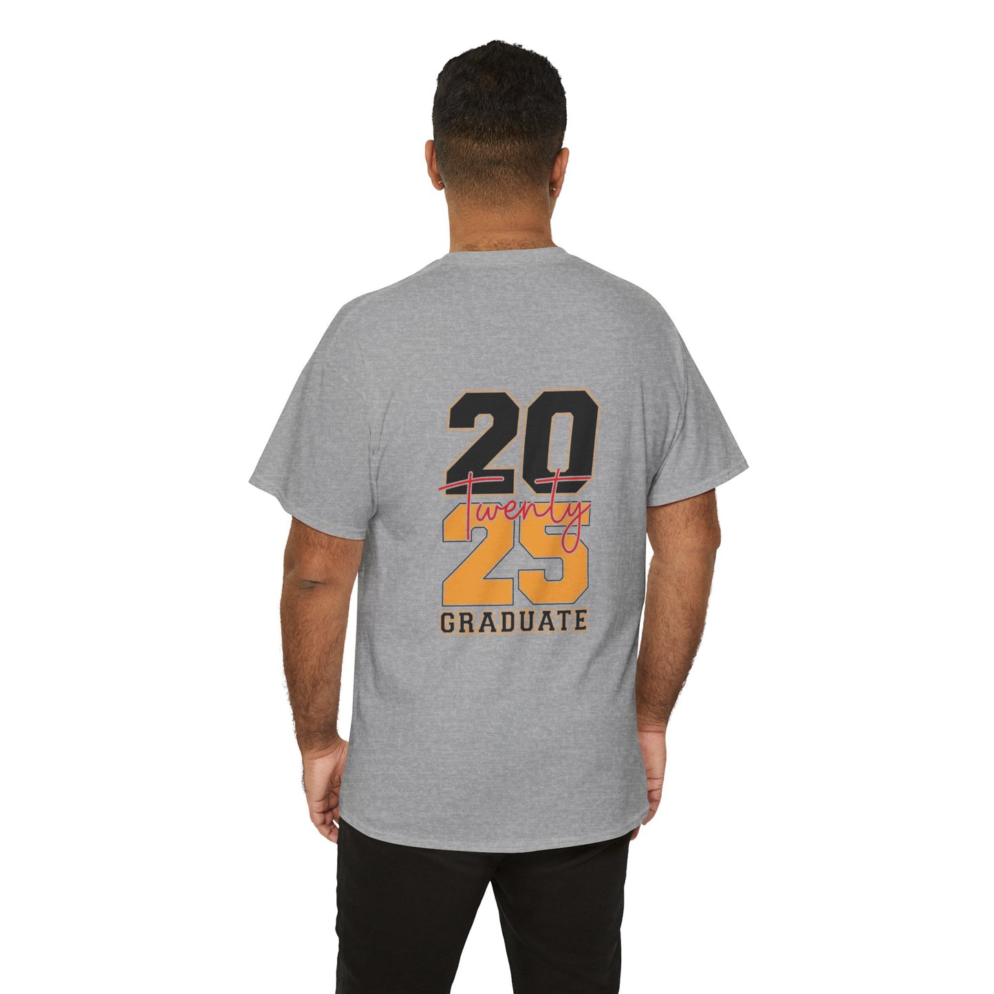 Gildan 5000 Unisex Graduate Tee - Class of 2025 Senior Shirt Great Gift Asst. Colors & Sizes