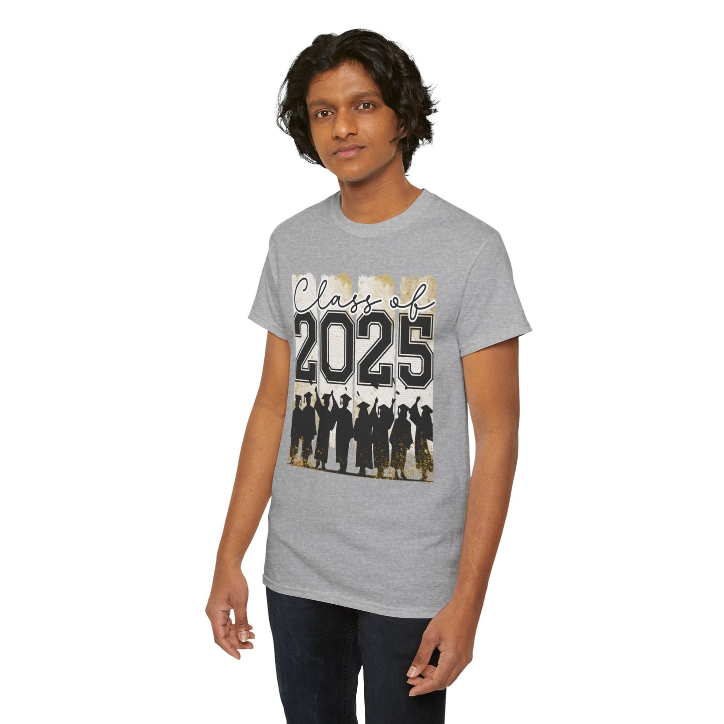 Gildan Garment Dyed Class of 2025 Graduation Tee - Unisex Heavy Cotton Shirt Your Choice Colors & Sizes