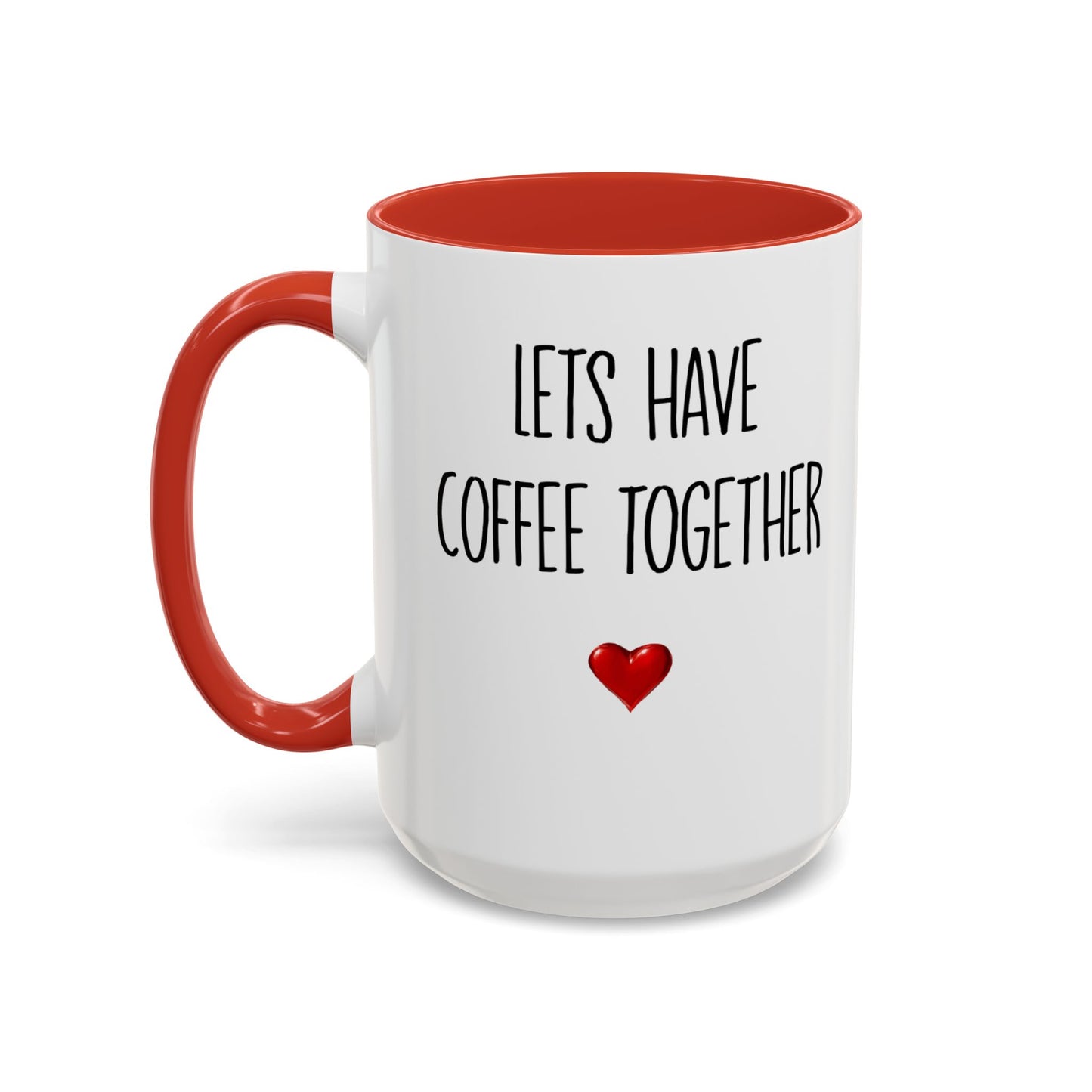 For the Rest of Our Lives Personalized Accent Coffee Mug — Romantic Couples Gift (11/15oz)