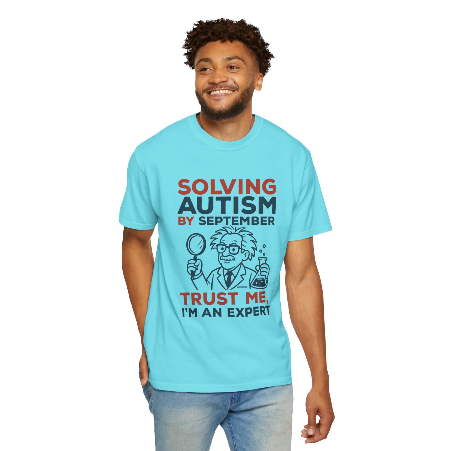 Comfort Colors Unisex Garment-Dyed T-Shirt - "Solving Autism by September" - Expert Design