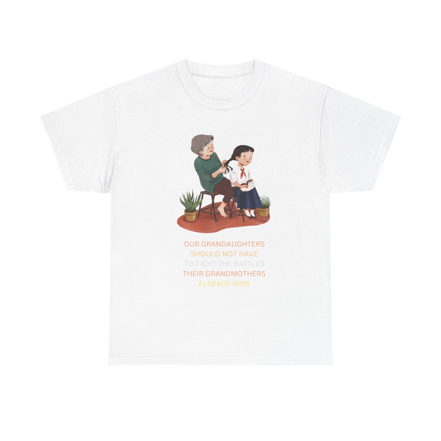 Empowering Granddaughter Unisex Heavy Cotton Tee