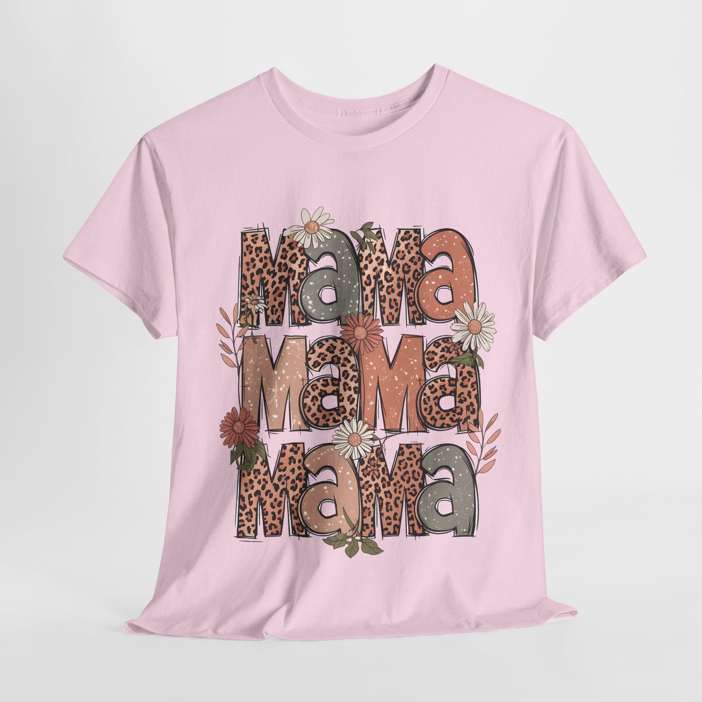Floral Mama Unisex Heavy Cotton Tee - Perfect Gift for Moms!
