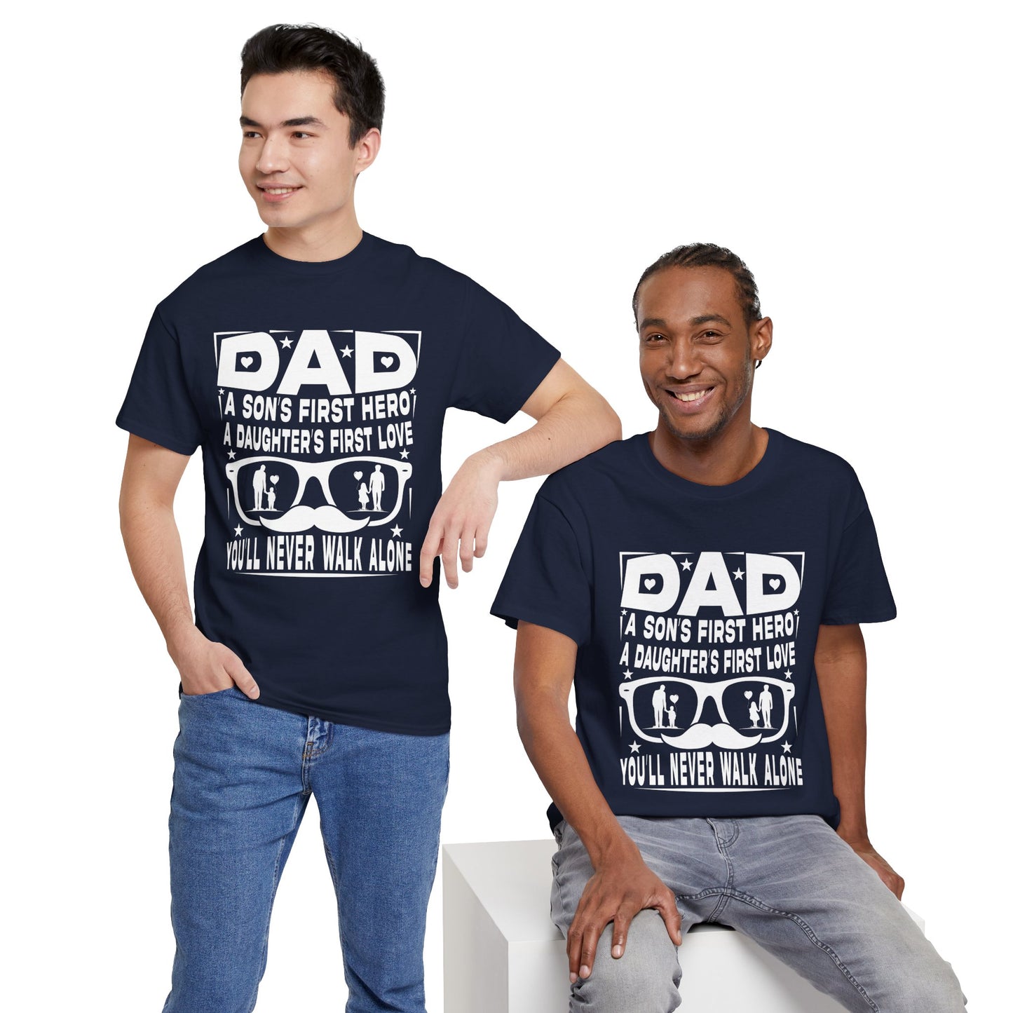 Dad Hero Unisex Heavy Cotton Tee - Perfect Gift for Father's Day